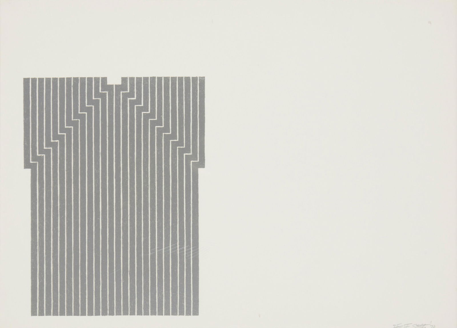 Frank Stella, (b. 1936), "Luis Miguel Dominguin" from the "Aluminum Series," 1970, Lithograph in (1 of 5)