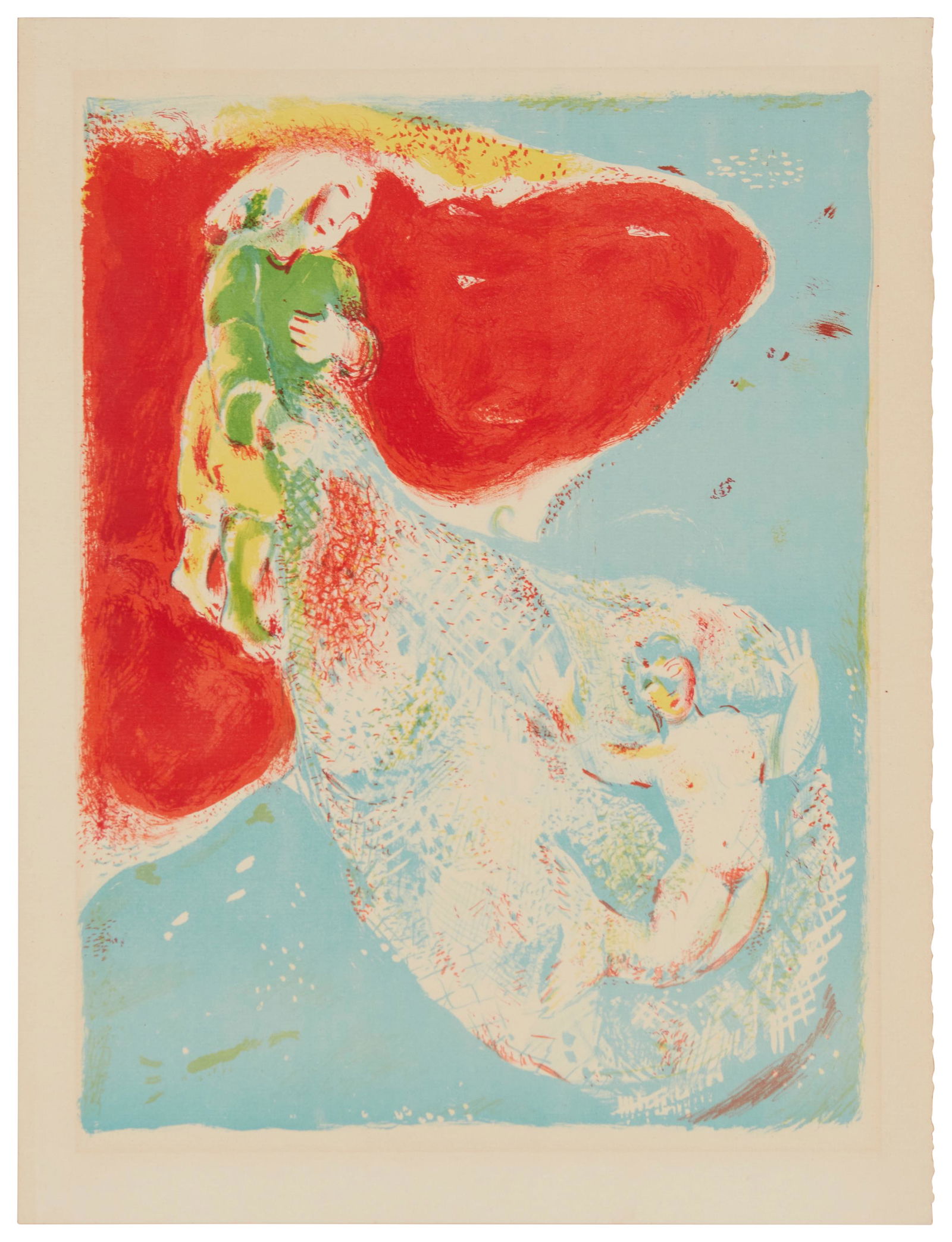Marc Chagall, (1887-1985), "When Abdullah Got the Net AShore...," plate 8 from "Four Tales from the (1 of 3)