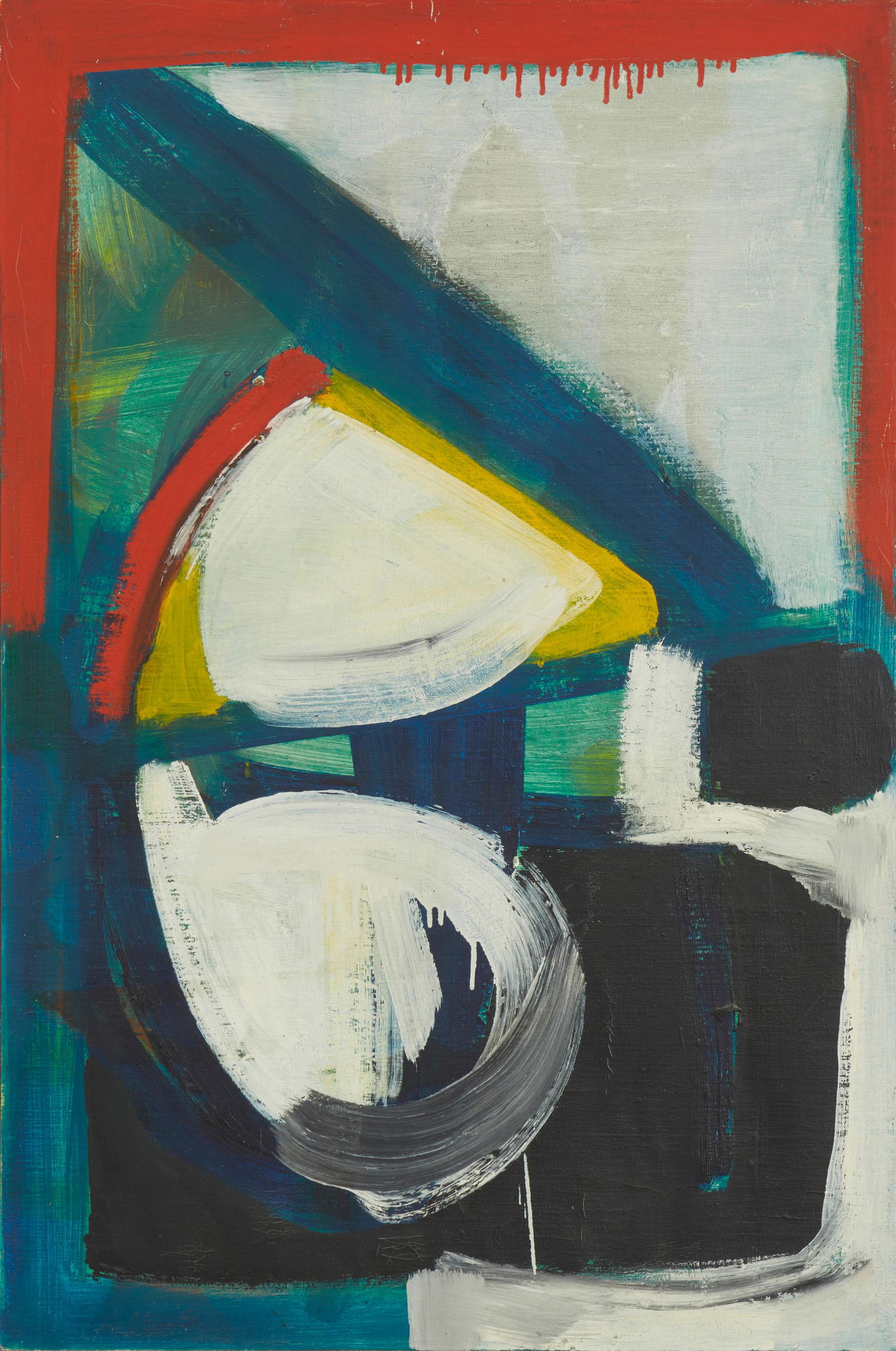 John Grillo, (1917-2014), "Inky the Lion," 1956, Oil on canvas, 36" H x 24" W (1 of 5)