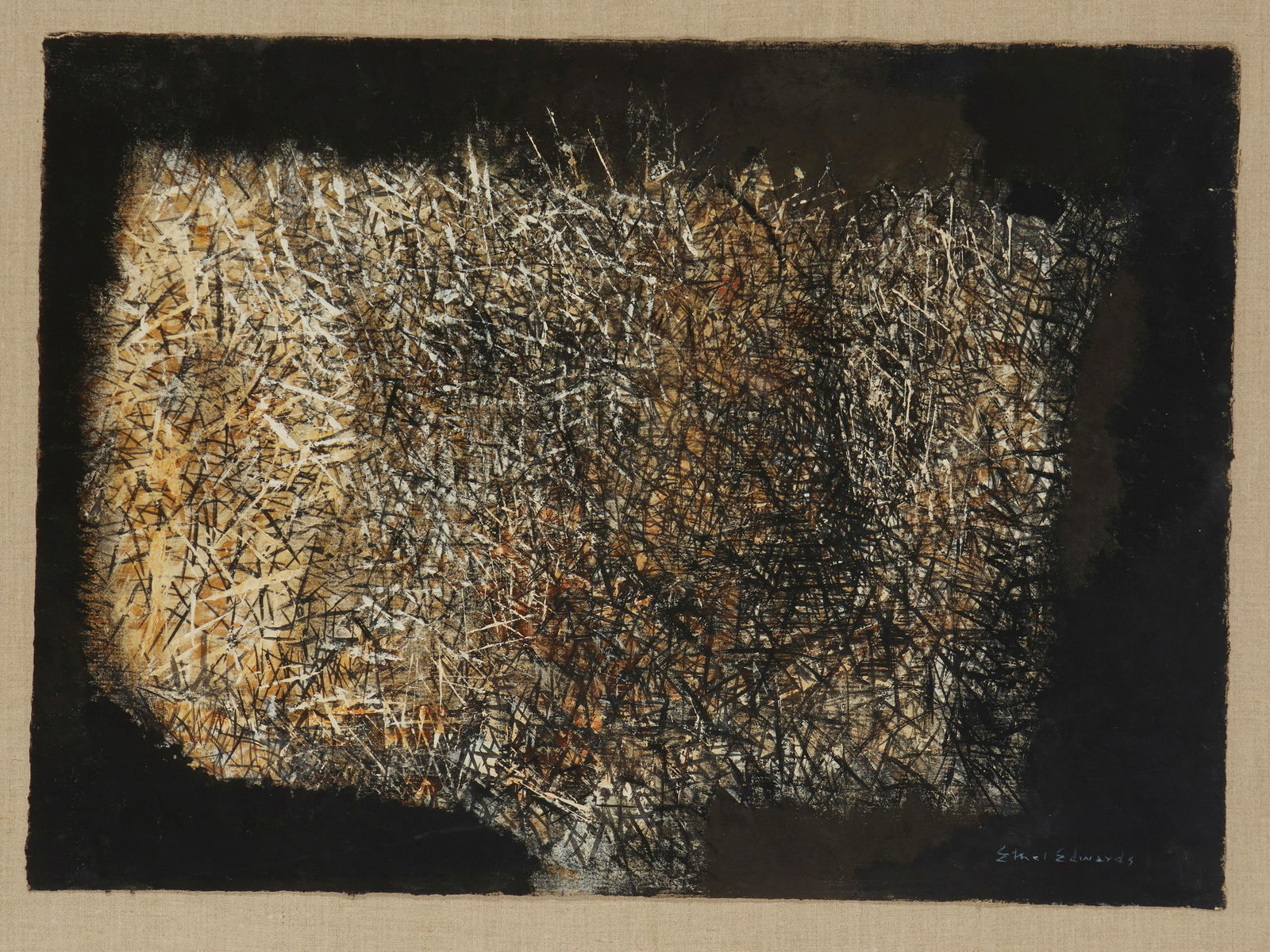 Ethel Edwards, (1915-1999), Untitled, Mix media on paper, Sheet: 19" H x 26.5" W (1 of 5)