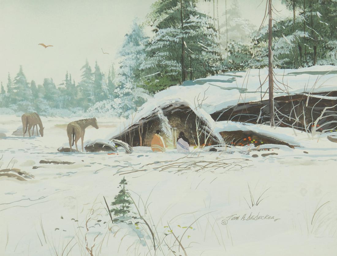 Thomas Decker, "Overnight Camp", Oil on artist's board (1 of 6)