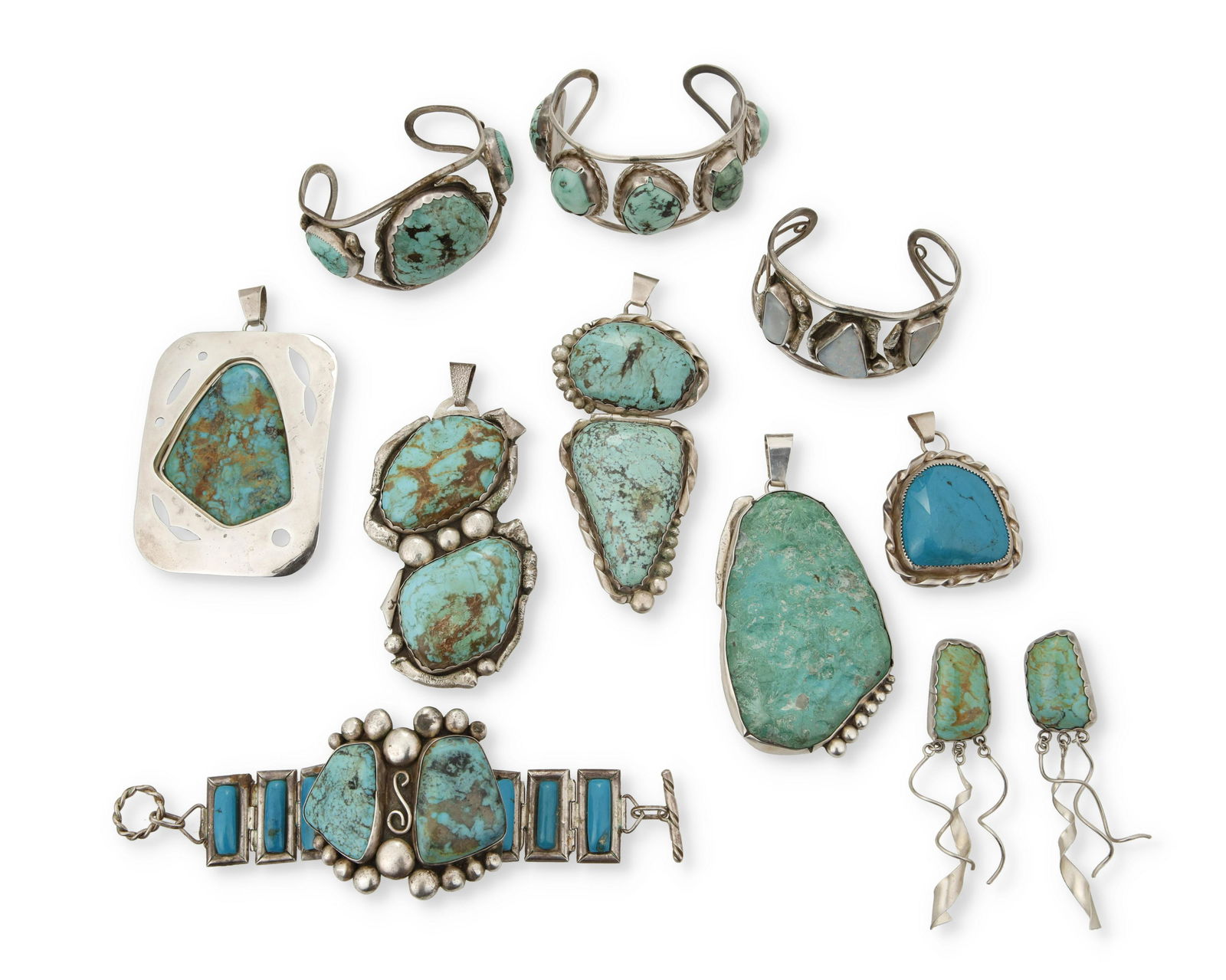 A large group of Southwest jewelry items (1 of 2)