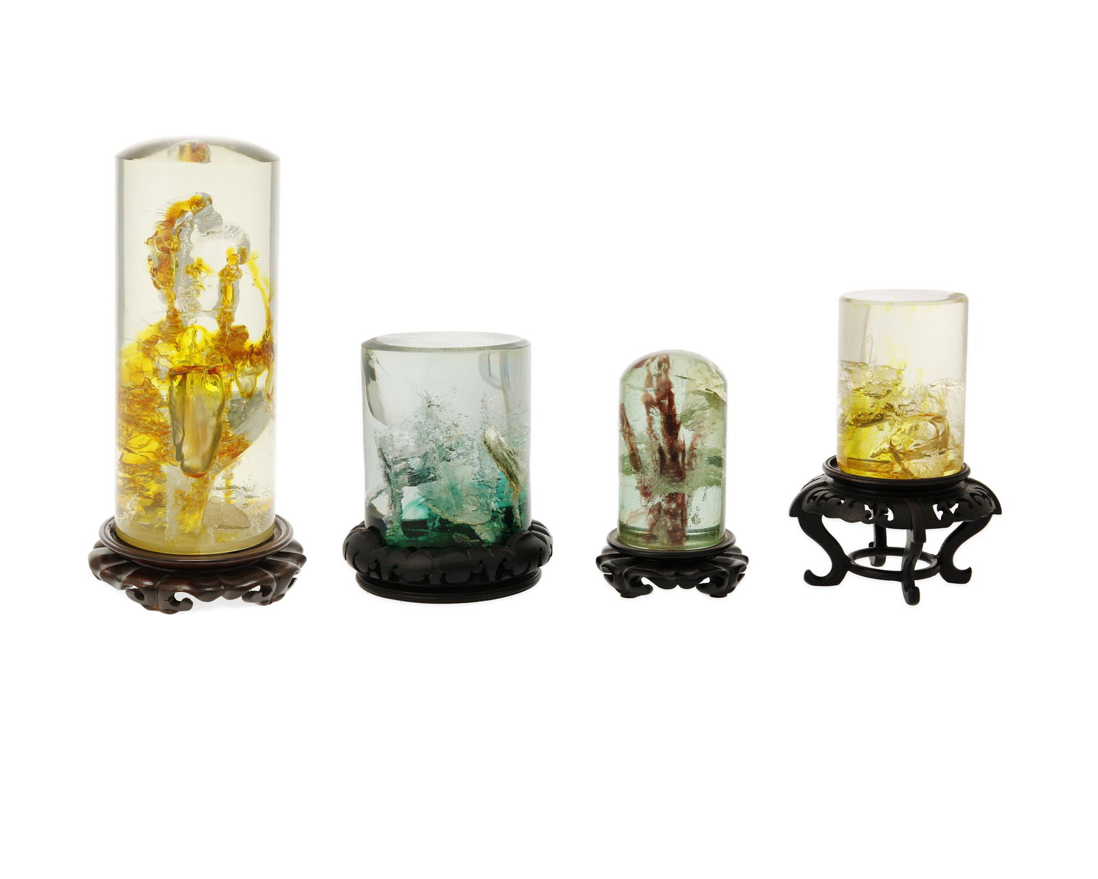 Four mid-century modern acrylic sculptures (1 of 14)