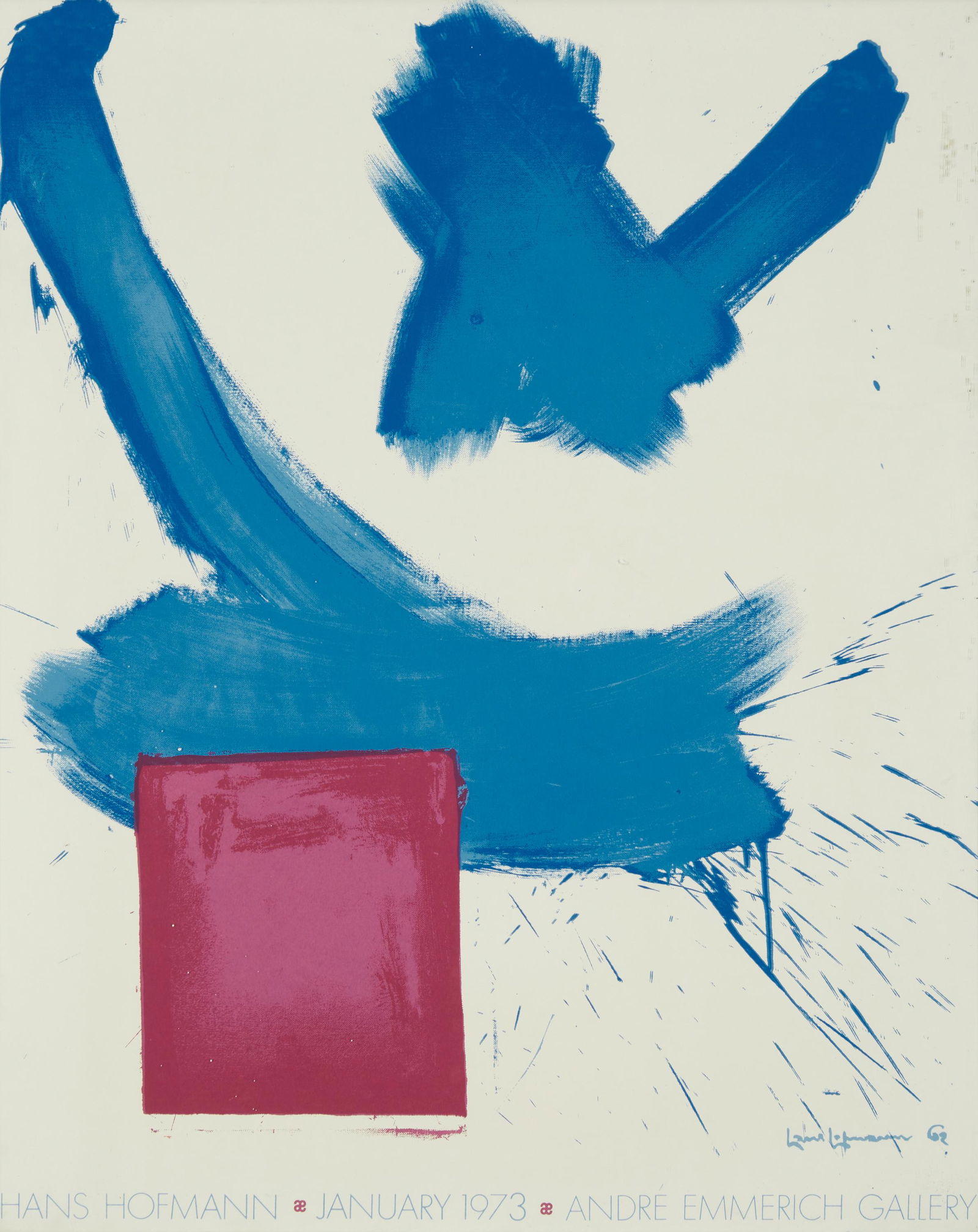 After Hans Hoffman, (1889-1966), "Andre Emmerich Gallery: Hans Hoffman, January 1973," Offset (1 of 4)