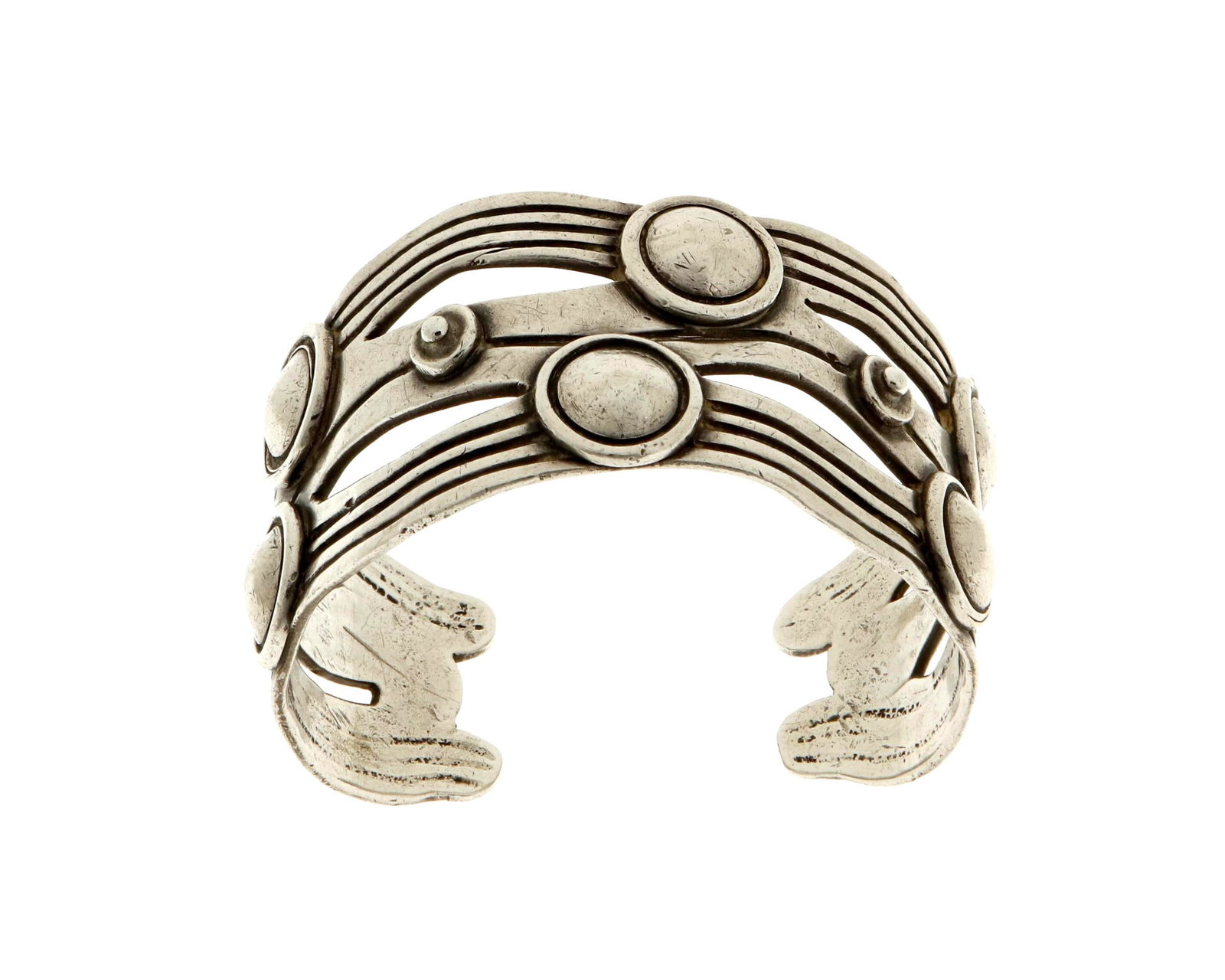 A William Spratling "River of Life" silver cuff bracelet (1 of 2)