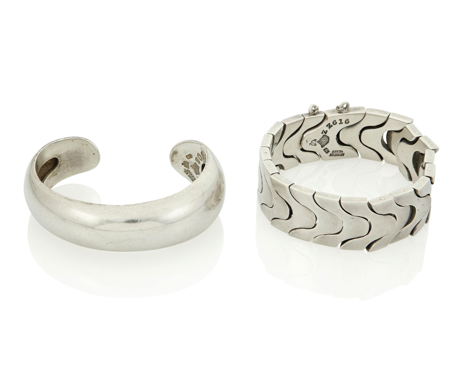 Two Antonio Pineda silver bracelets (1 of 2)