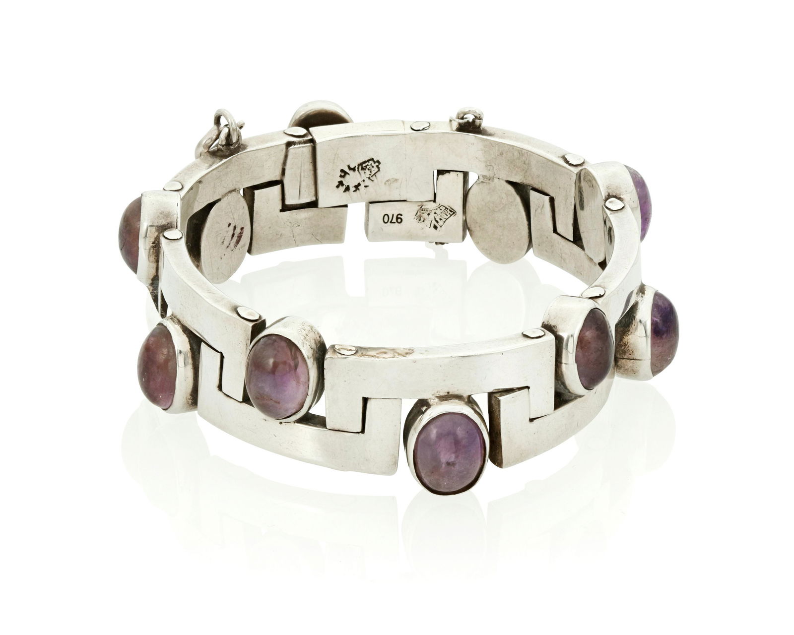 An Antonio Pineda silver and amethyst bracelet (1 of 2)