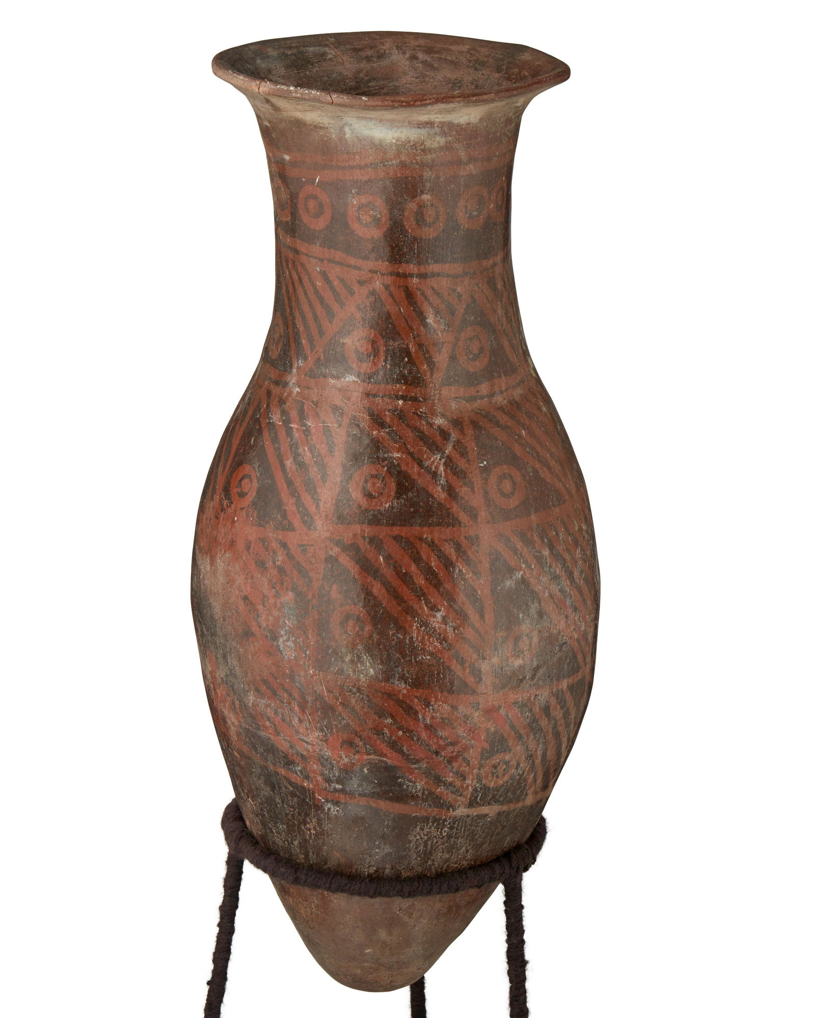 A Narino-Carchi ceramic bullet amphora urn (1 of 3)