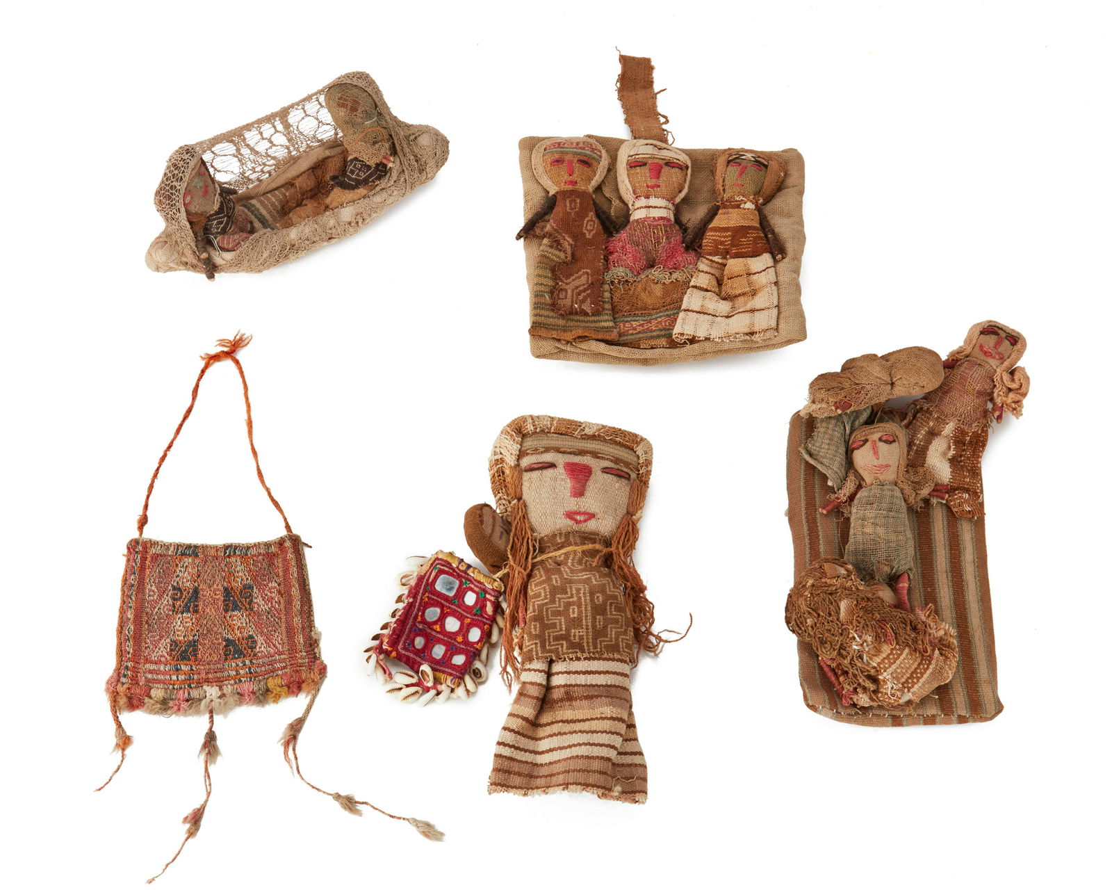 A group of Chancay textile objects (1 of 2)