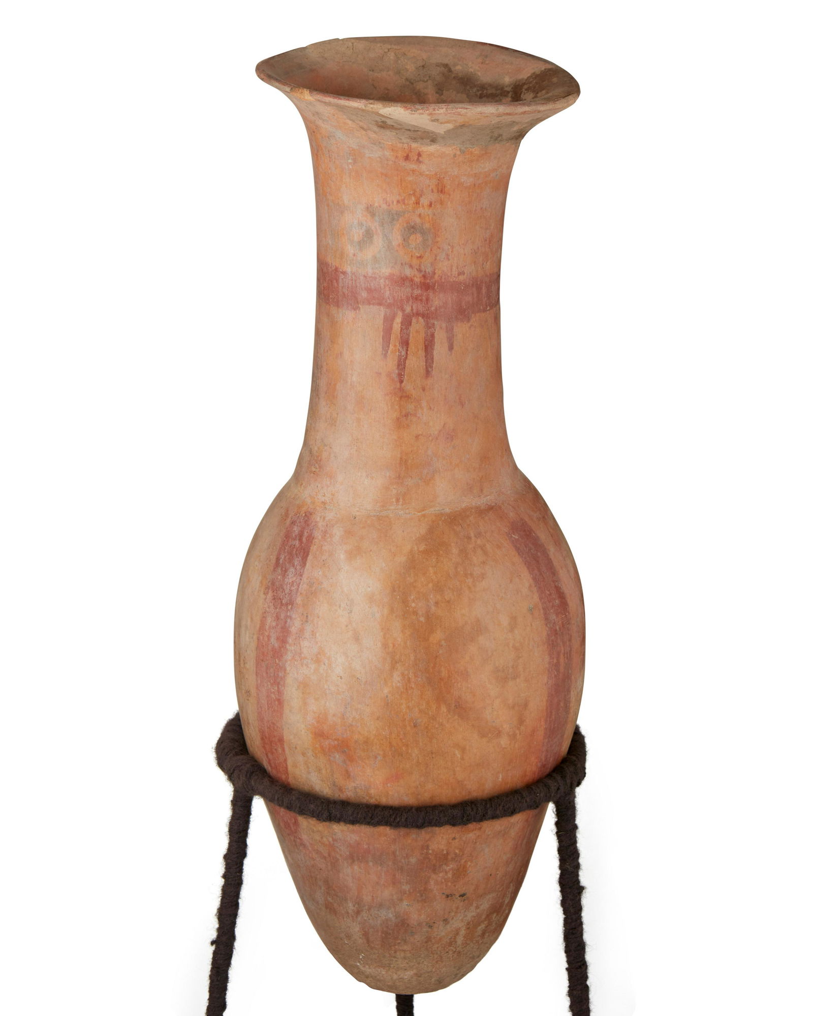 A Narino-Carchi ceramic bullet amphora urn (1 of 3)