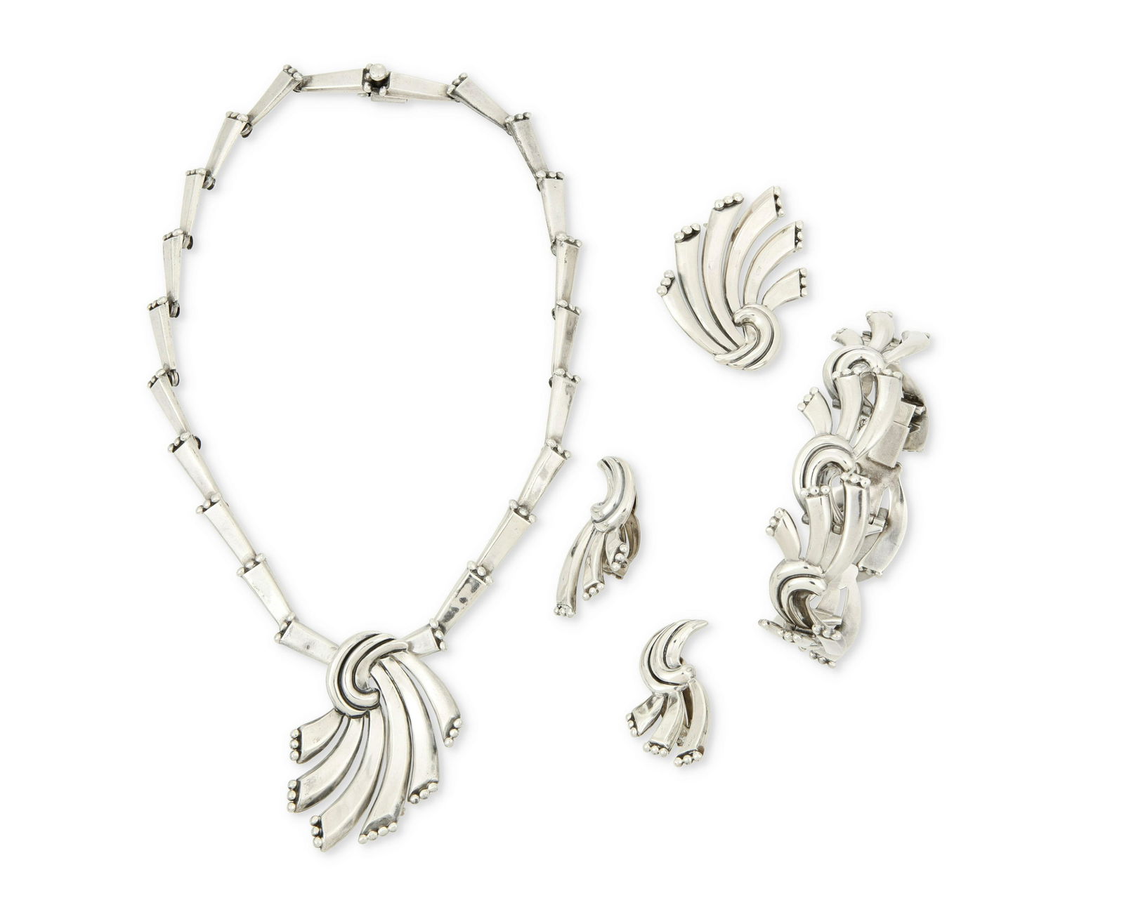 A set of Margot de Taxco silver jewelry (1 of 2)