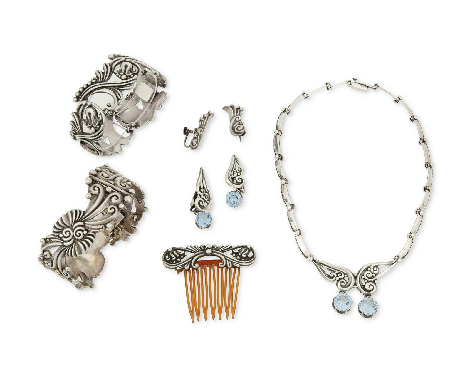 A group of Margot de Taxco silver jewelry (1 of 2)