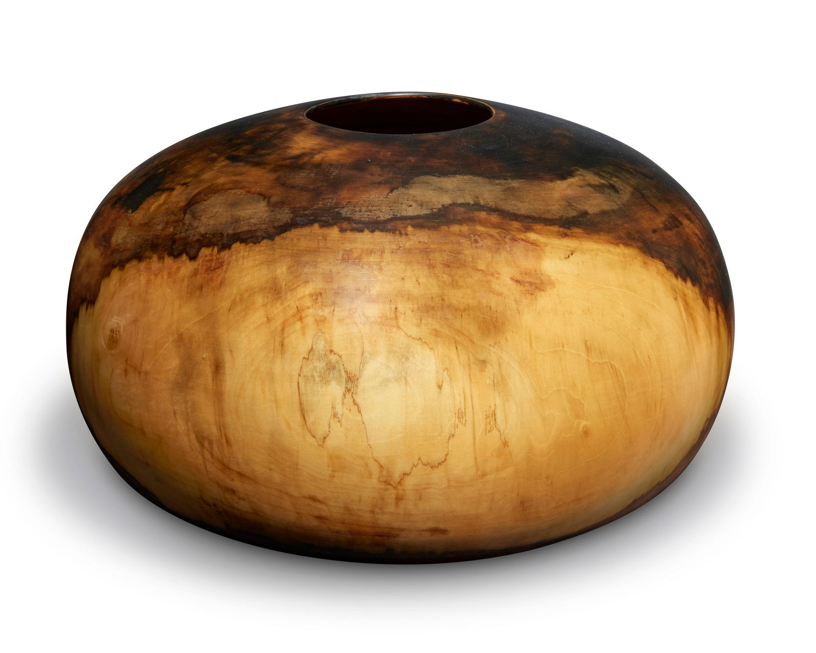 Edward Moulthrop (1916-2003), Figured Tulipwood Spheroid, circa 1978 (1 of 3)