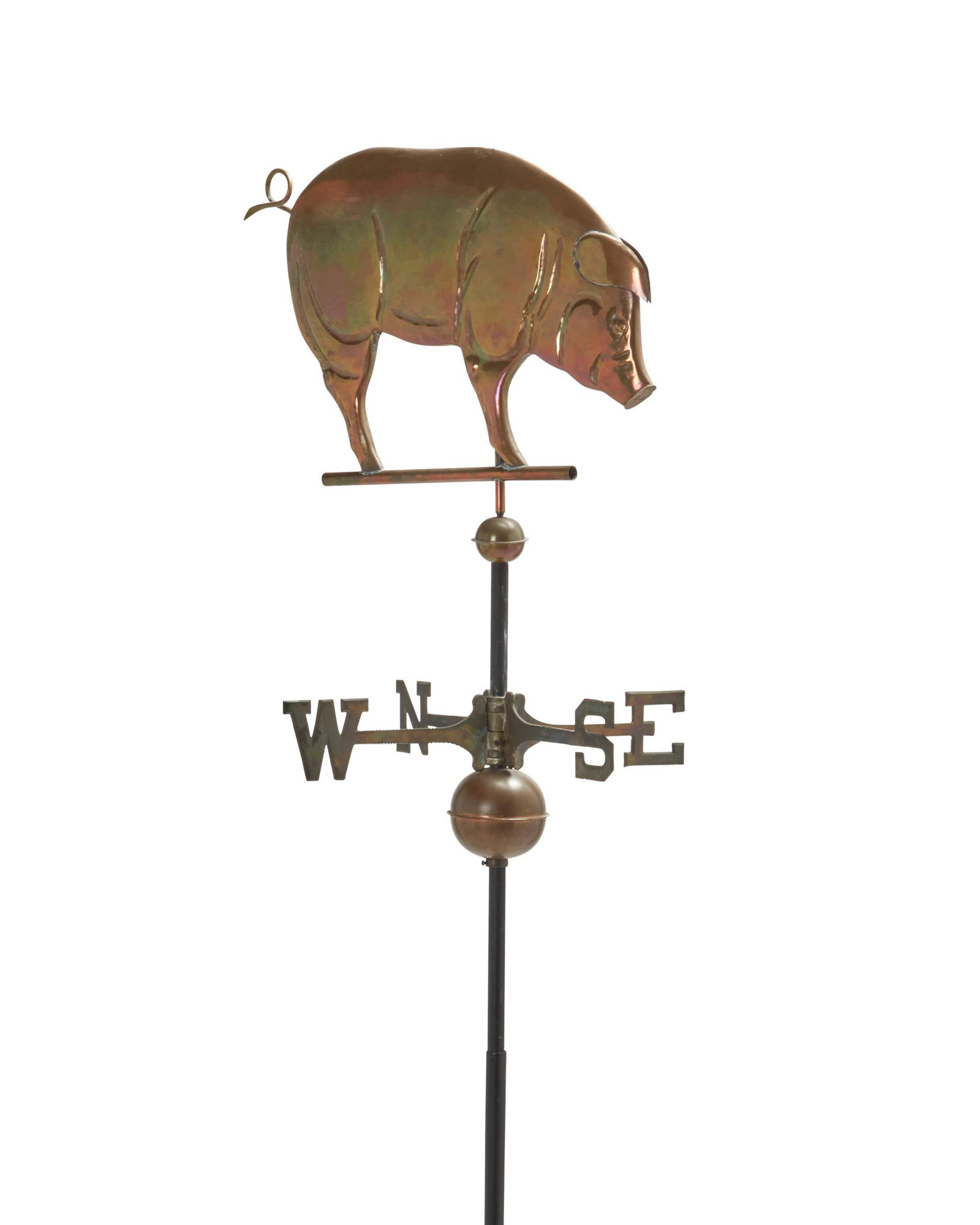 An American molded copper pig weathervane (1 of 5)