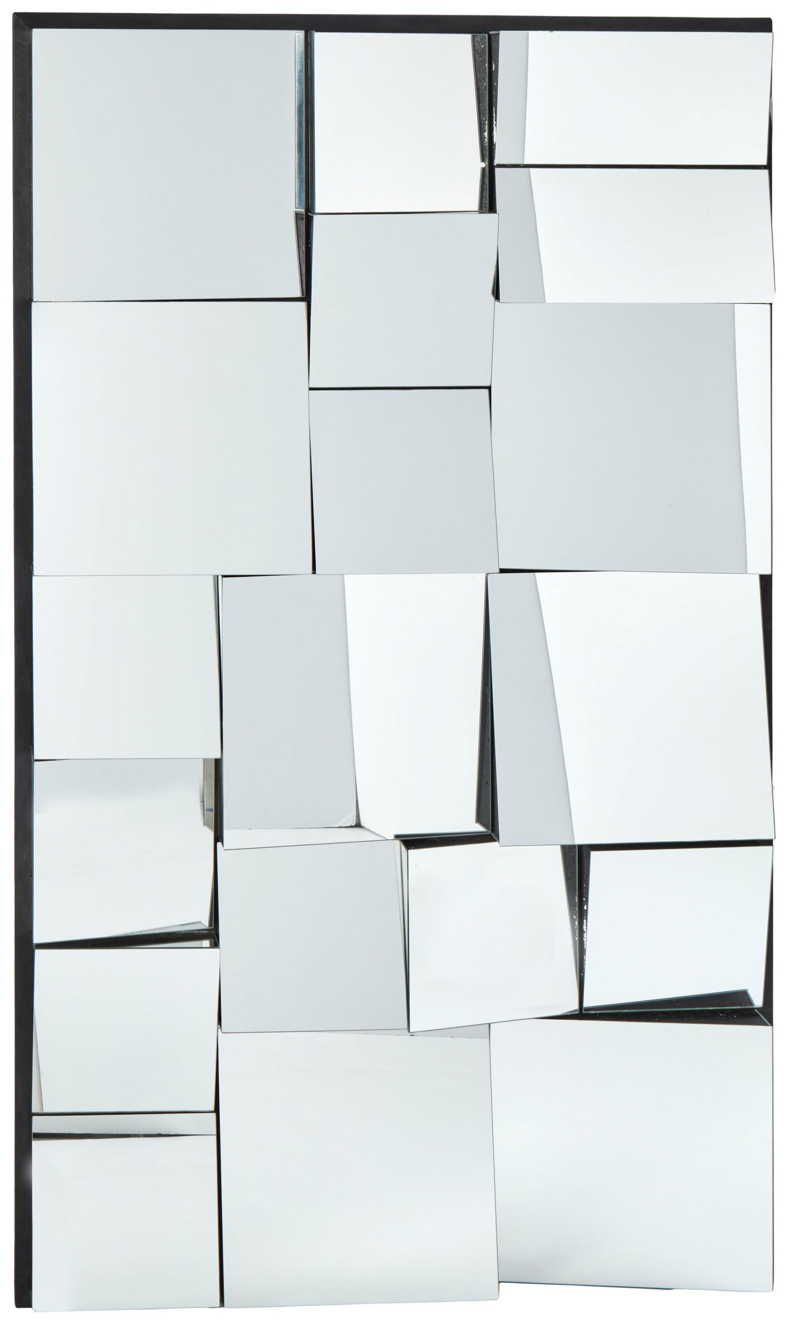A modern Neal Small-style faceted wall mirror (1 of 4)