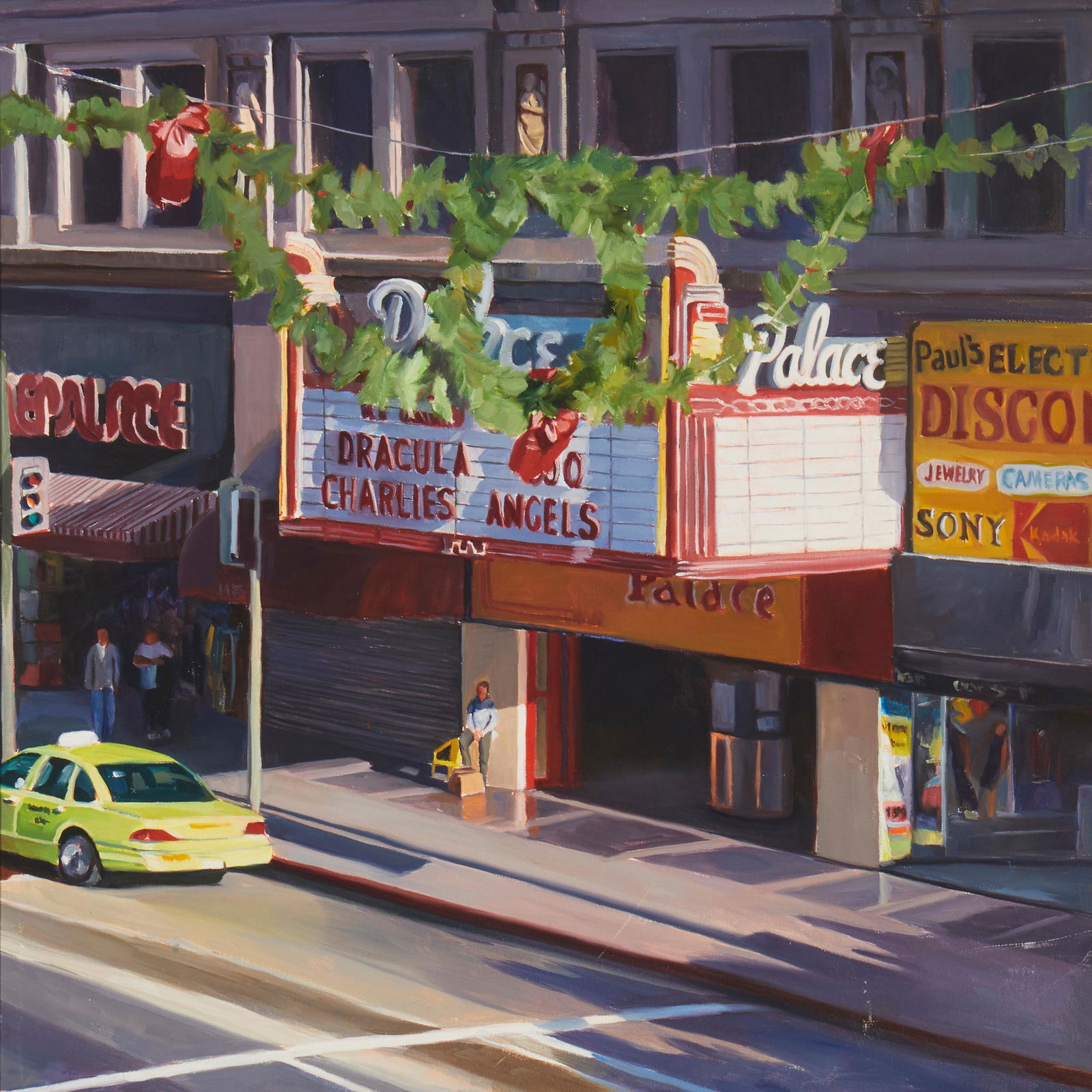 Patricia Chidlaw (b. 1952), iPalace Shoe Shine," 2001, Oil on canvas, 24" H x 24" W (1 of 5)