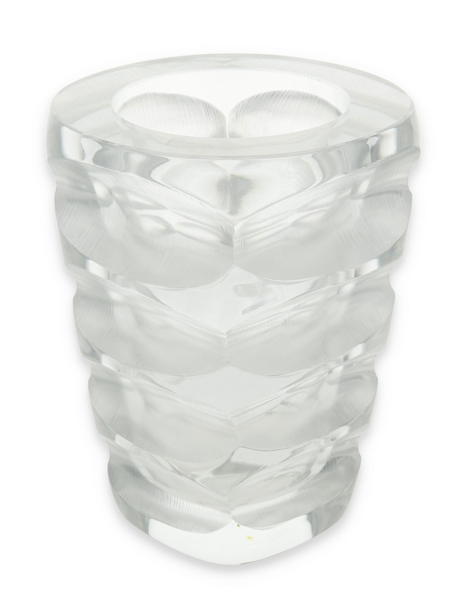 A Lalique "Mortefoutaine" glass vase (1 of 3)