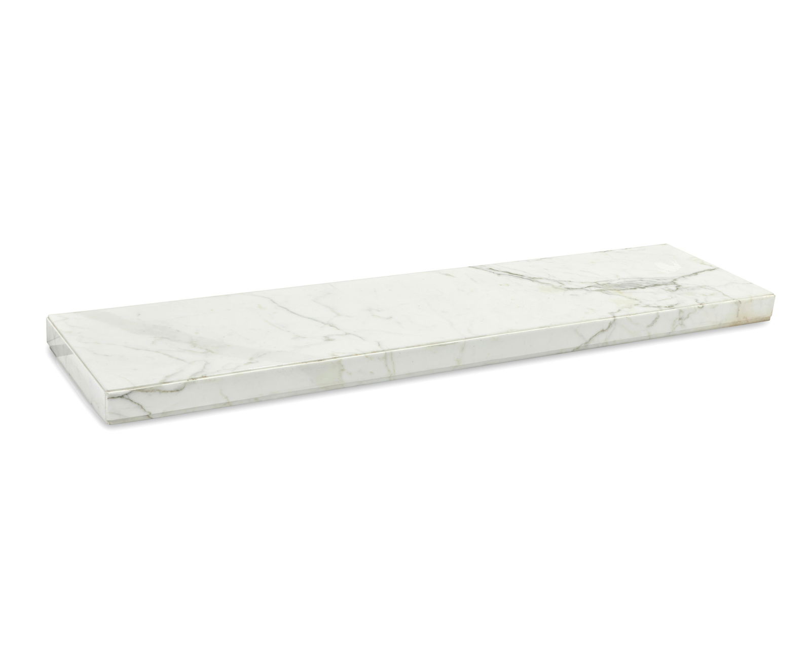 A Carrera marble low plinth table (1 of 4)