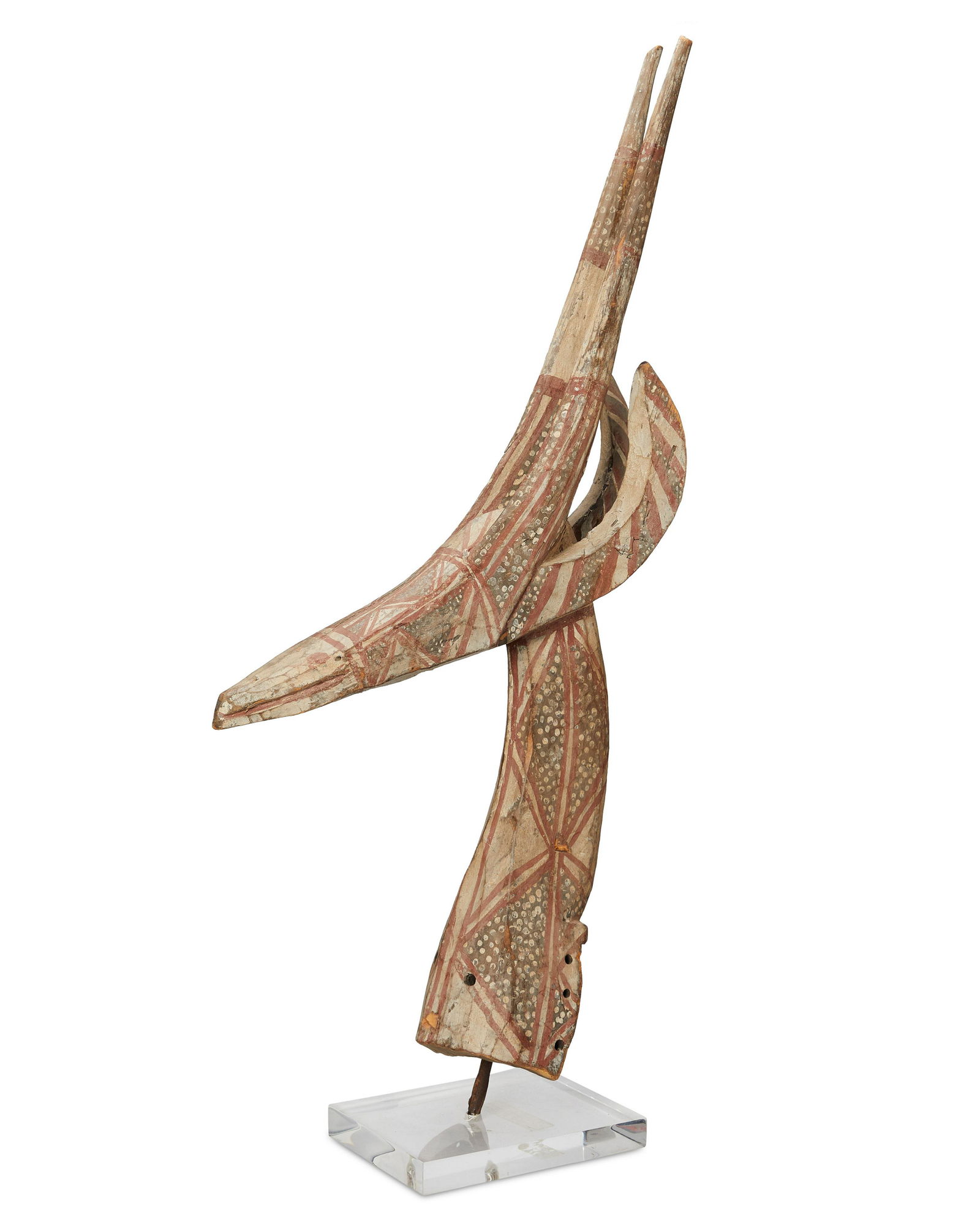 A Karumba "Adone" painted wood antelope headdress/mask (1 of 4)
