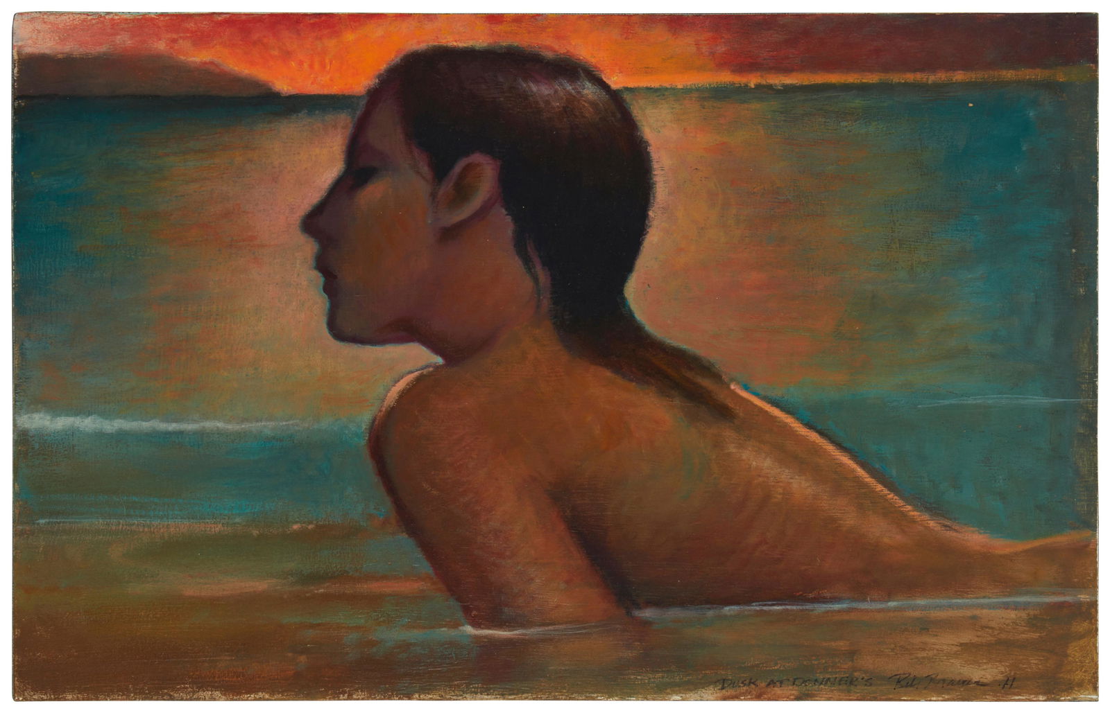 Bill Brauer (b. 1939), "Dusk at Donneris," 2011, Oil on panel, 11.75" H x 18.75" W (1 of 4)