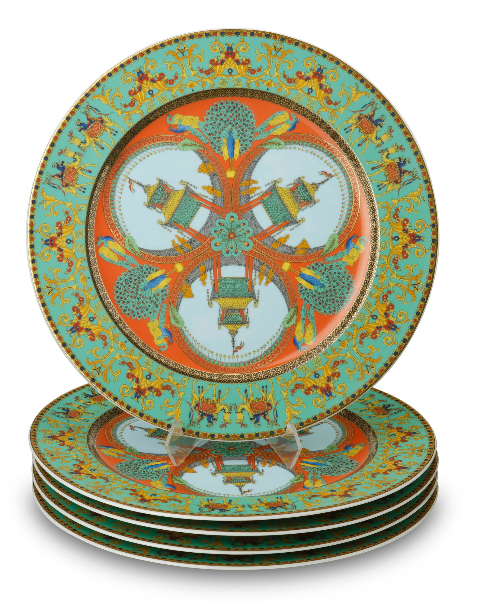 A group of Versace "Le Voyage de Marco Polo" charger plates (1 of 2)