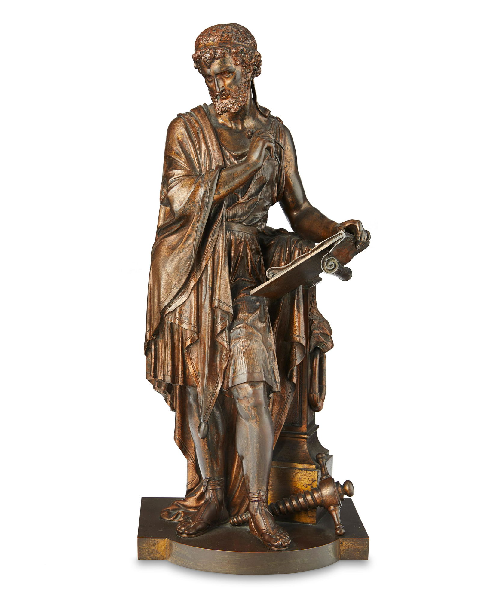 A bronze sculpture of Archimedes (1 of 3)