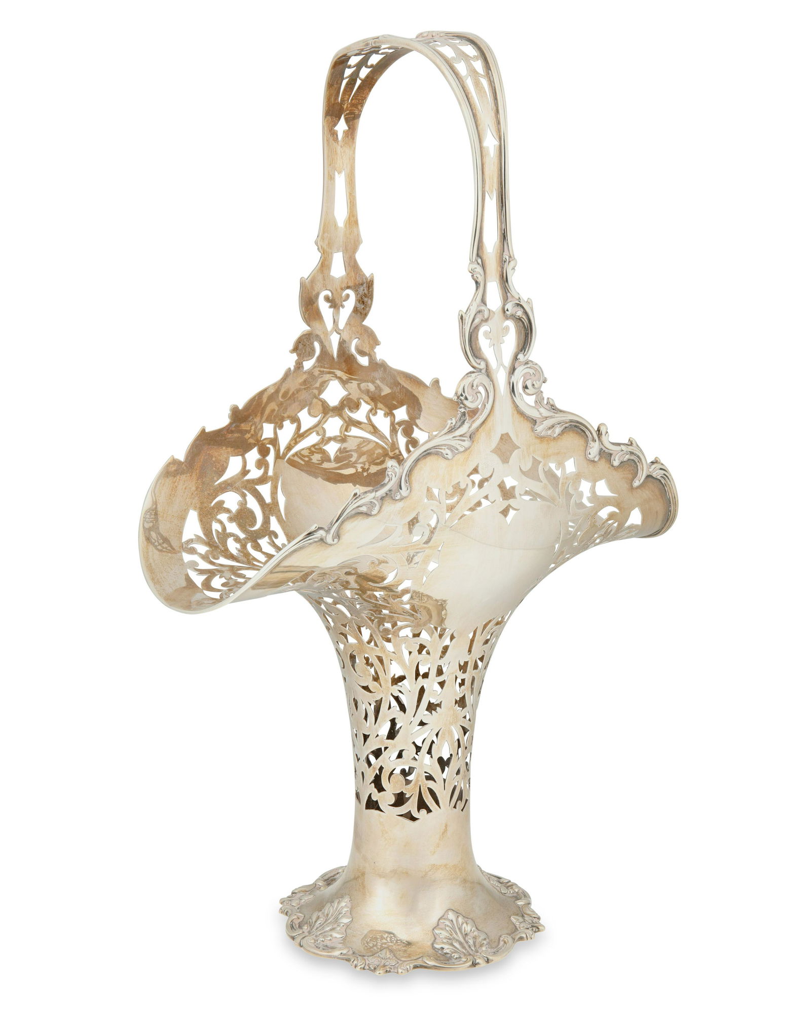 A Reed & Barton sterling silver handled basket (1 of 3)