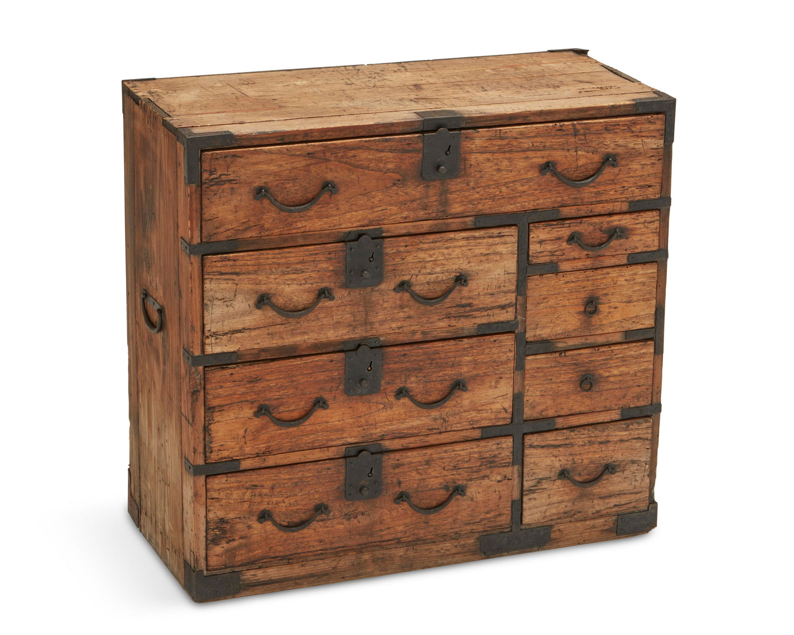 A small Japanese tansu chest (1 of 7)