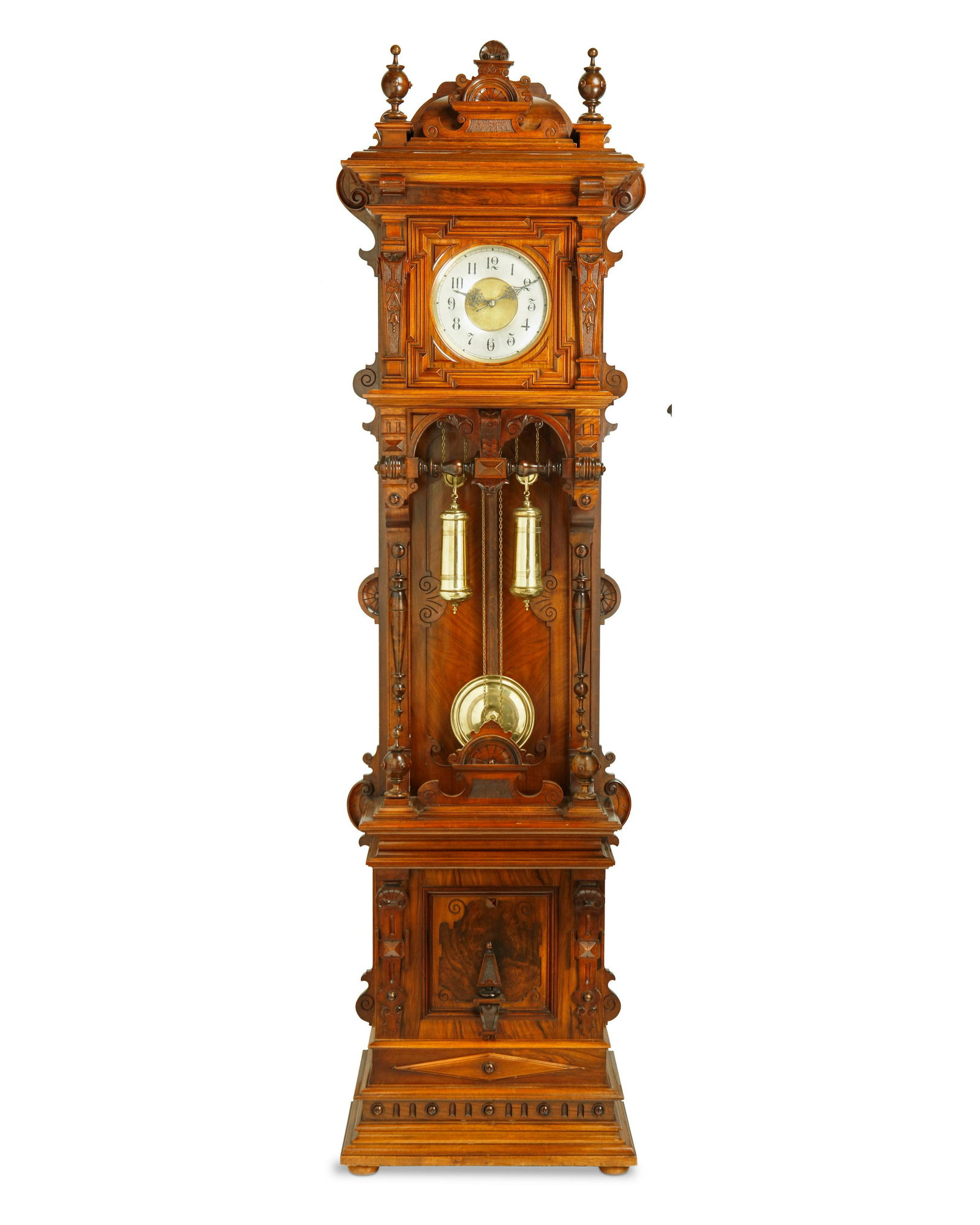 A German Renaissance Revival tall case musical clock (1 of 11)