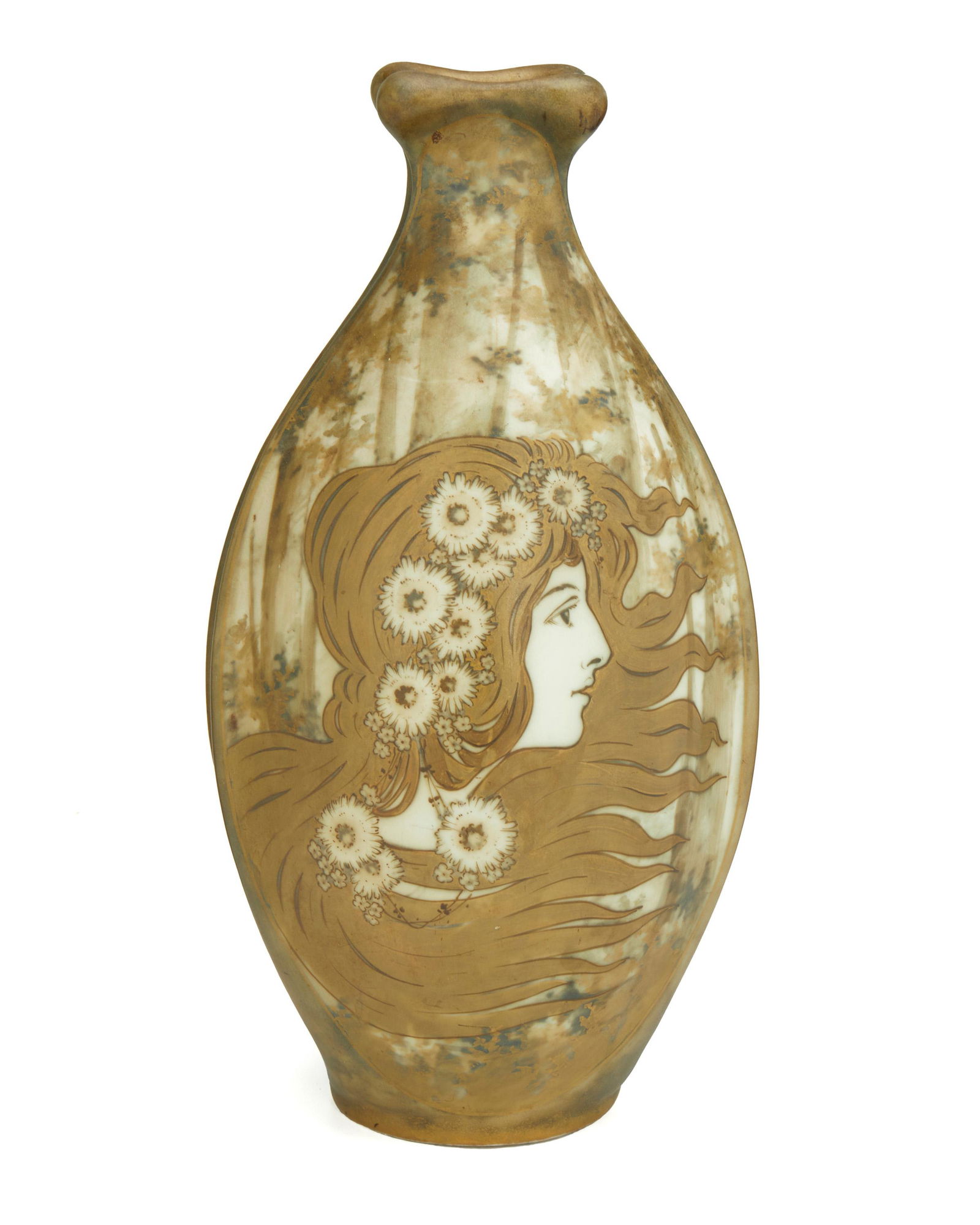 An Amphora art pottery portrait vase (1 of 4)