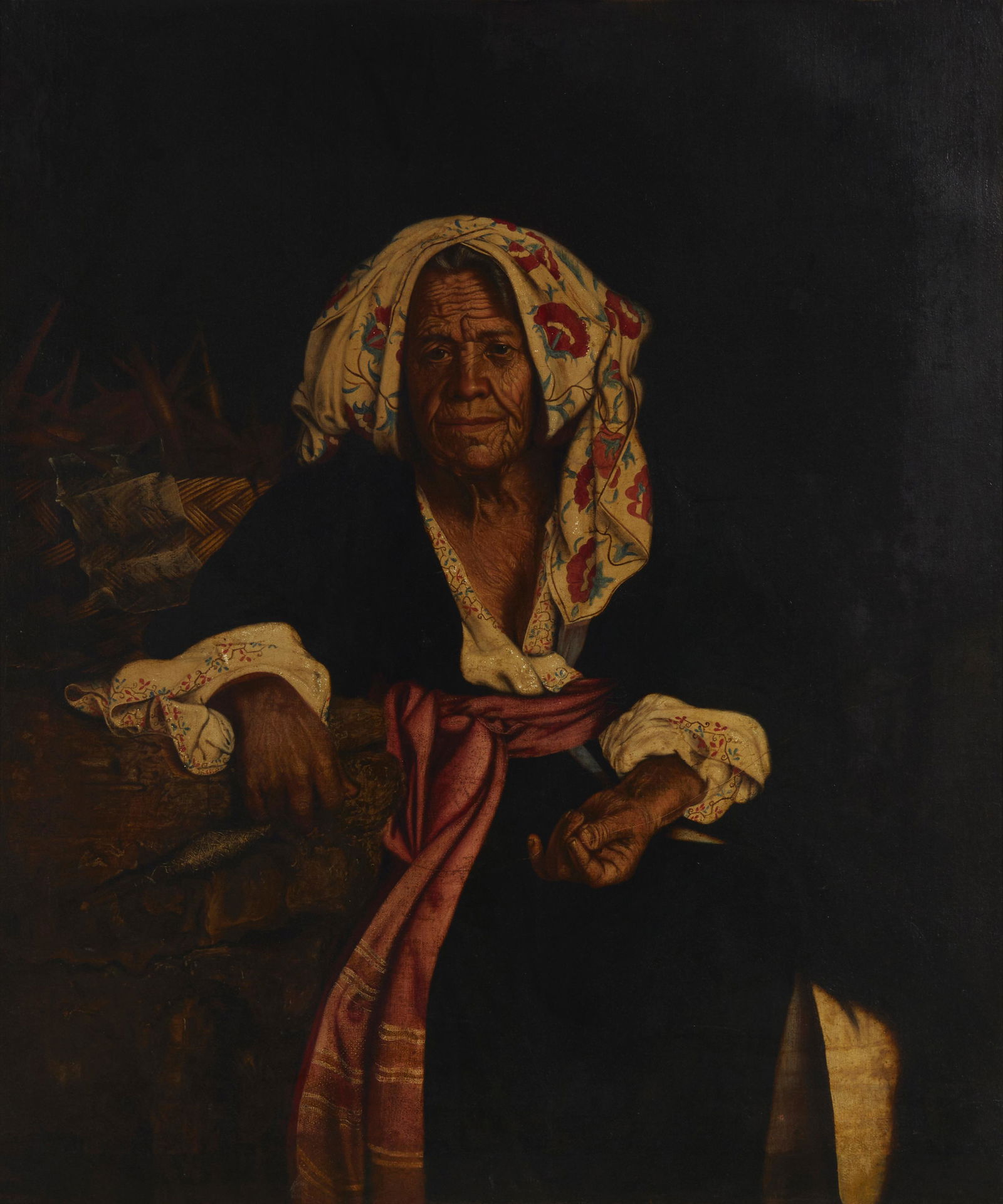 Attributed to Pietro Bellotti (1625-1700), "Lachesi" (1 of 5)