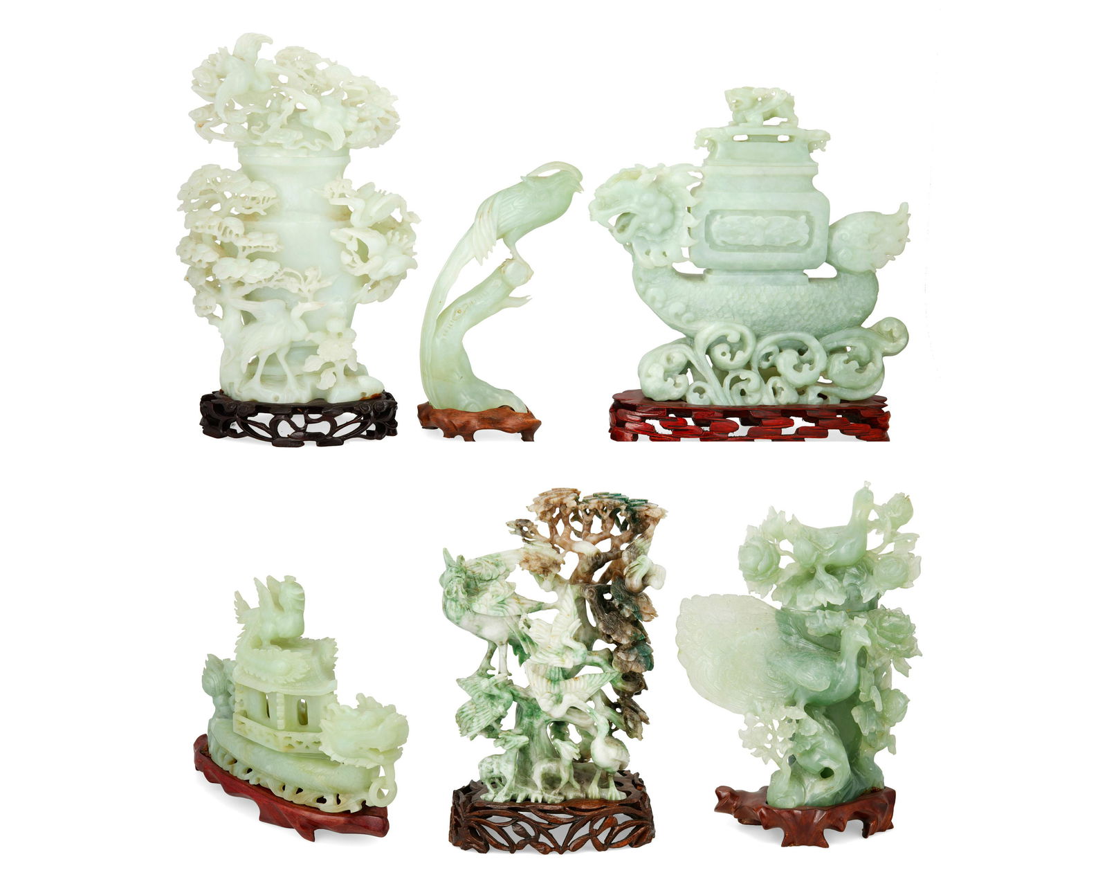 A group of Chinese hardstone carvings (1 of 14)