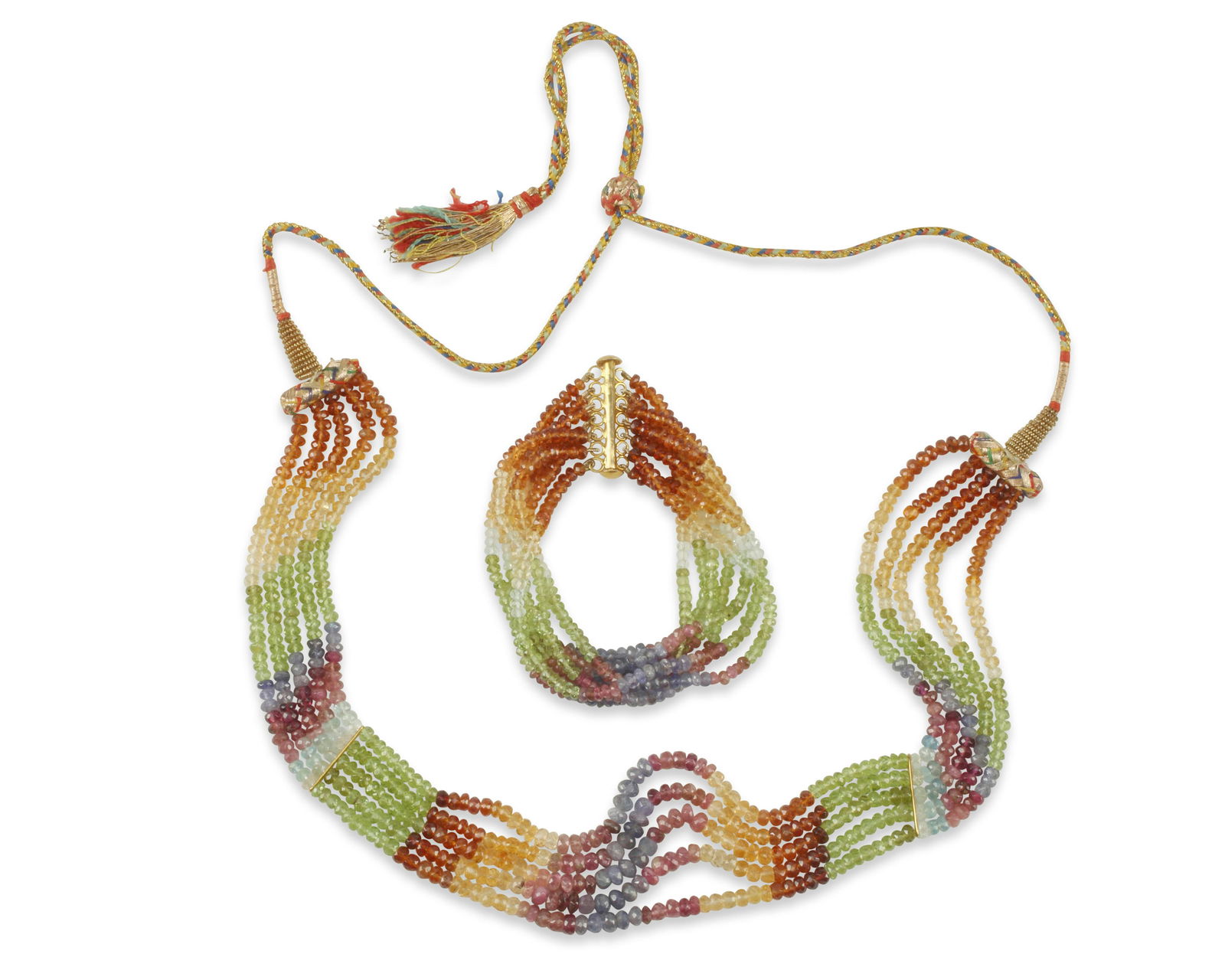 A multistrand semiprecious gemstone set (1 of 2)