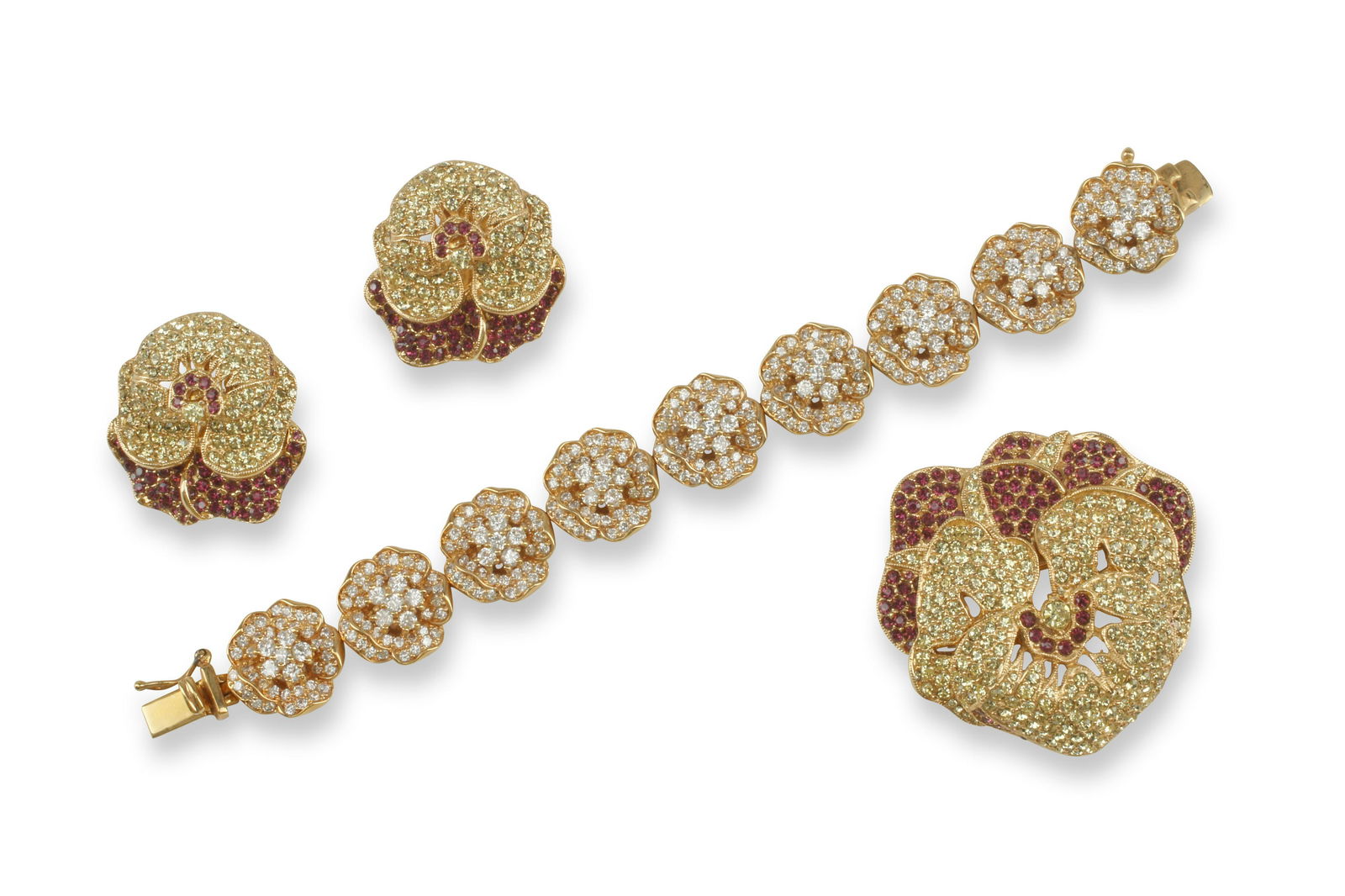 A vintage designer floral jewelry set (1 of 3)