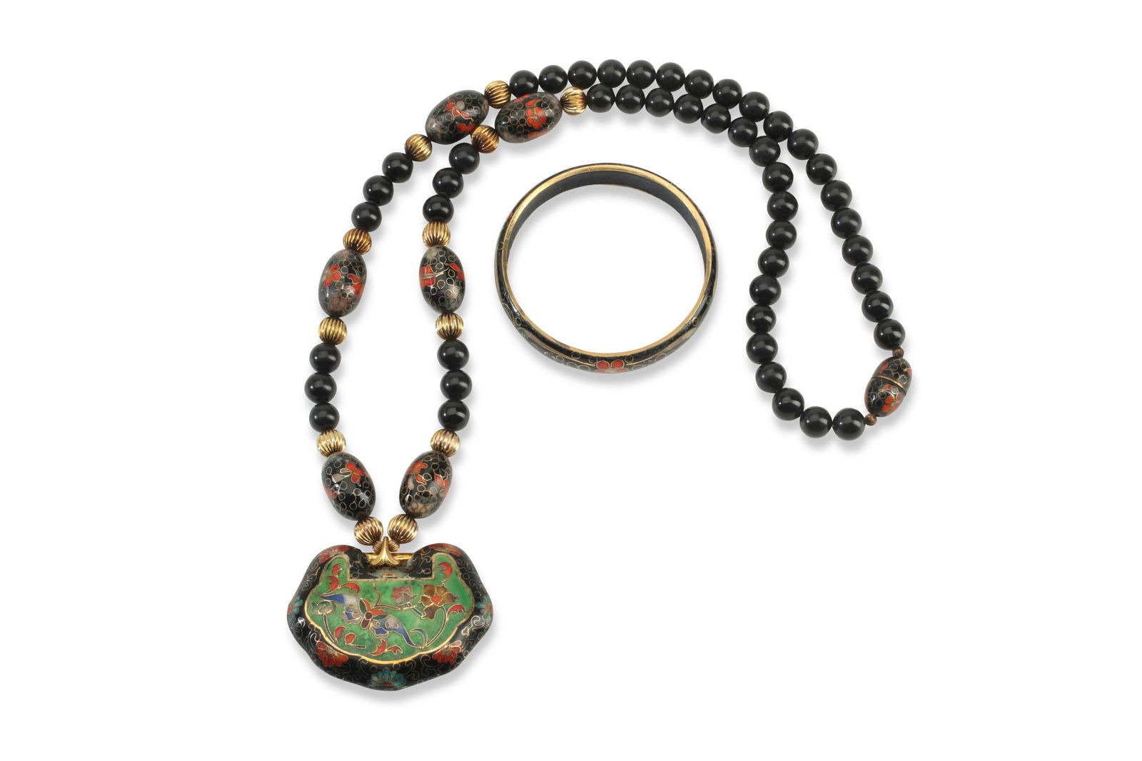 A set of vintage cloisonnE enamel jewelry (1 of 4)