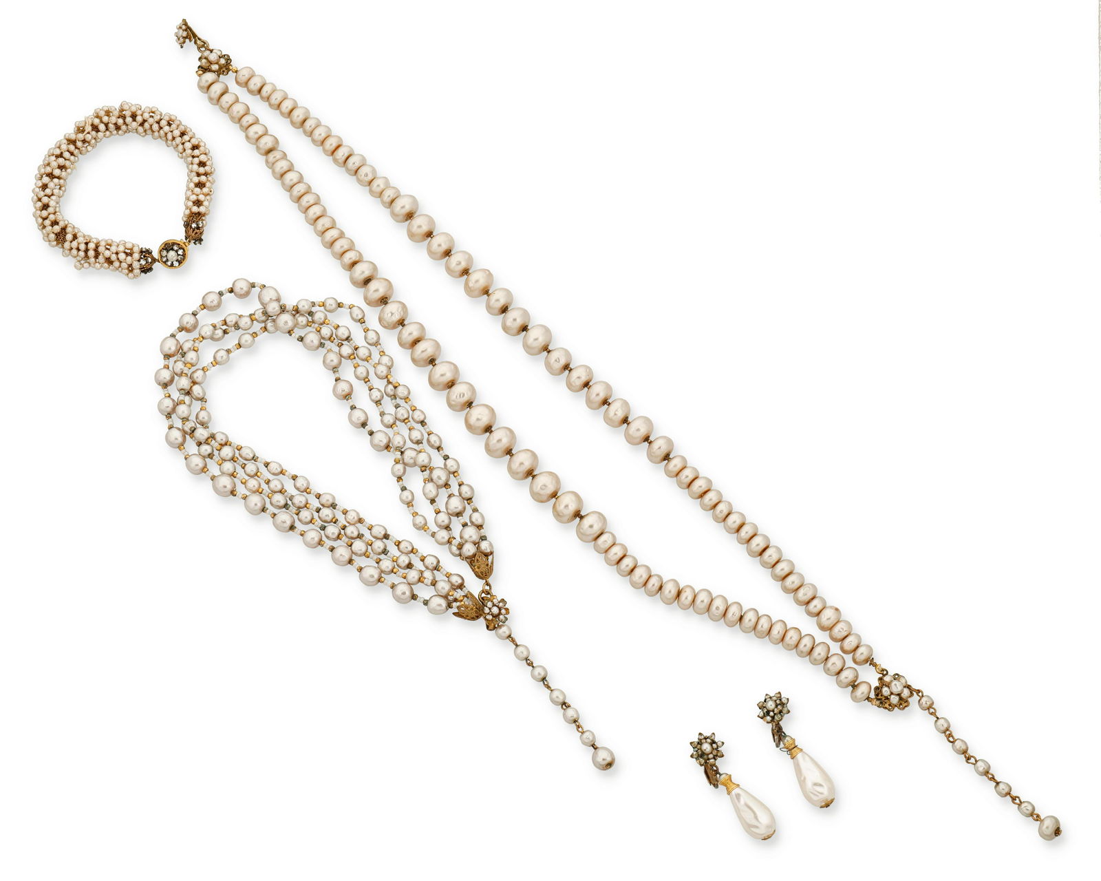 A group of Miriam Haskell and Stanley Hagler jewelry (1 of 1)