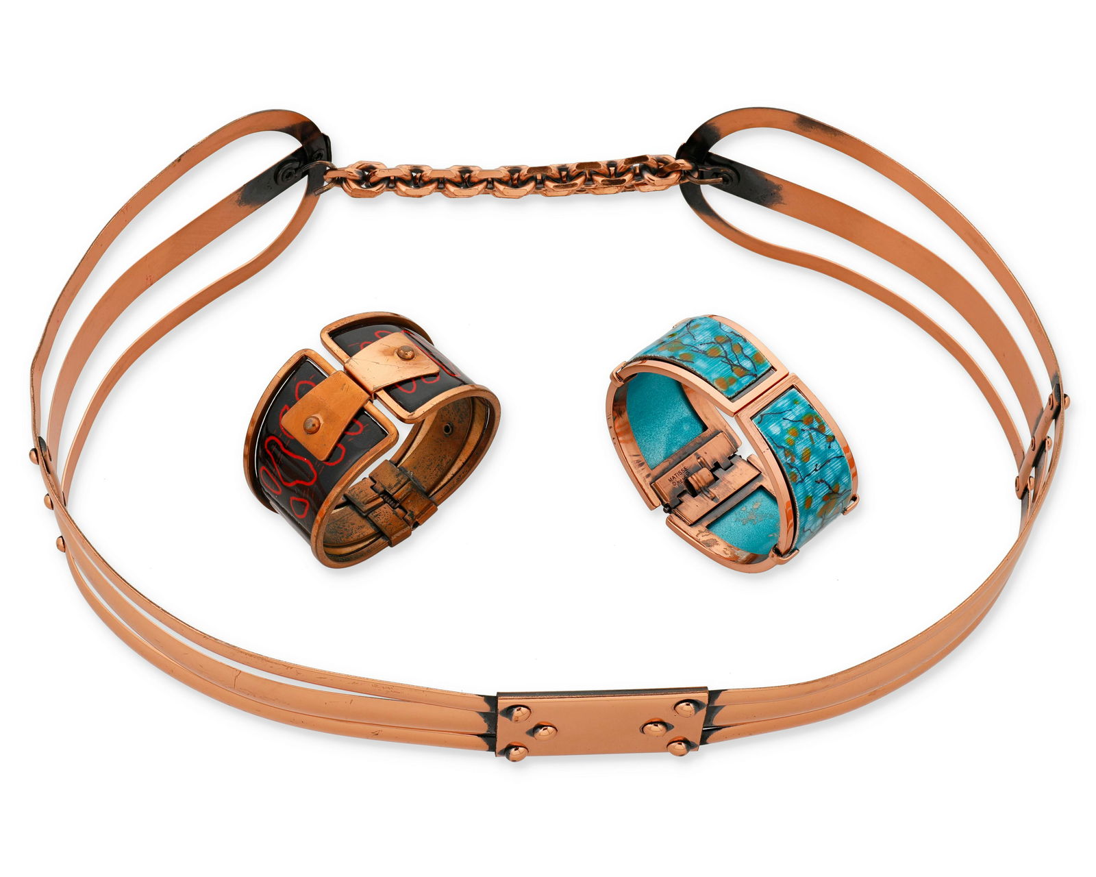A group of Matisse & Renoir copper jewelry (1 of 1)