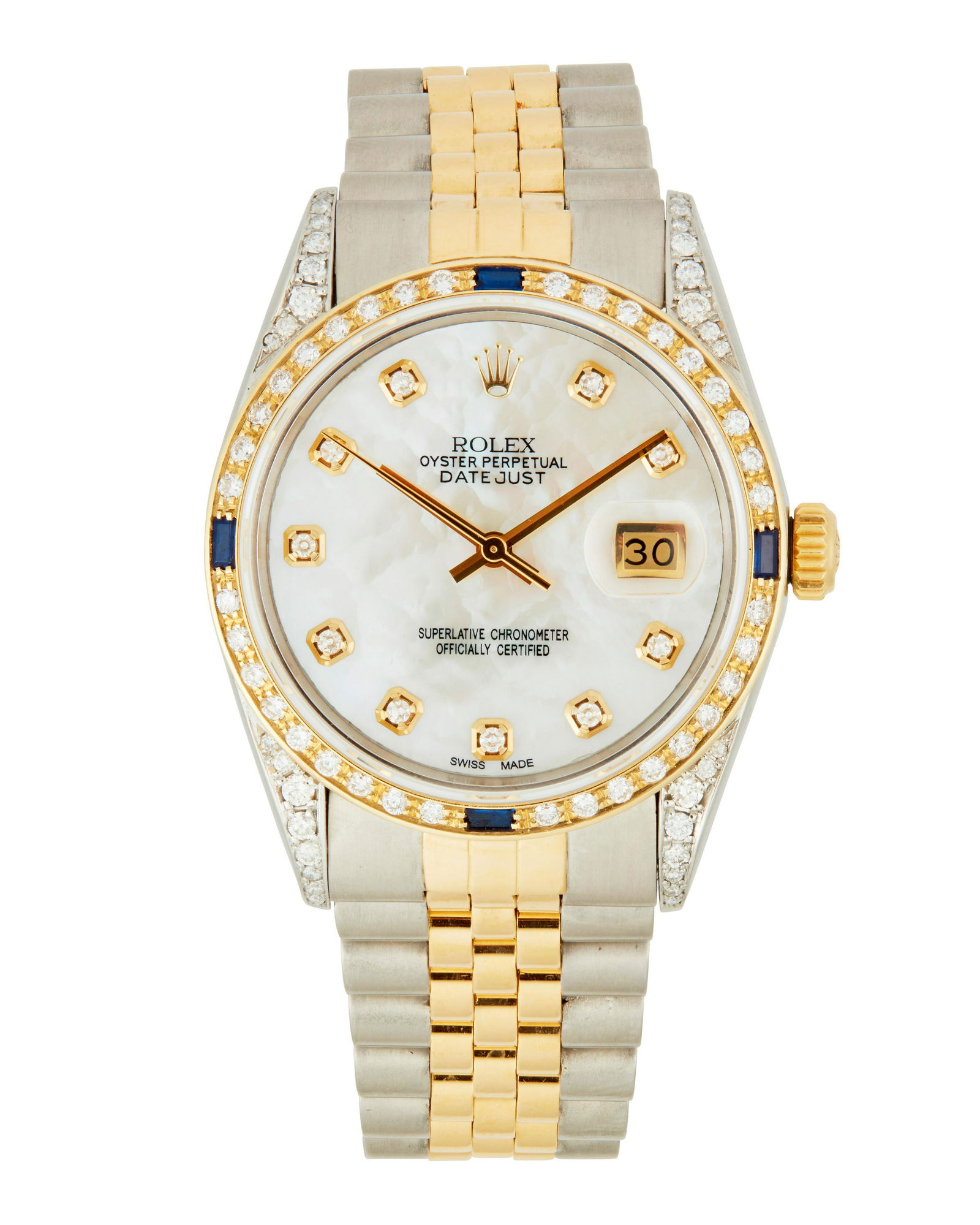 A Rolex DateJust wristwatch (1 of 3)