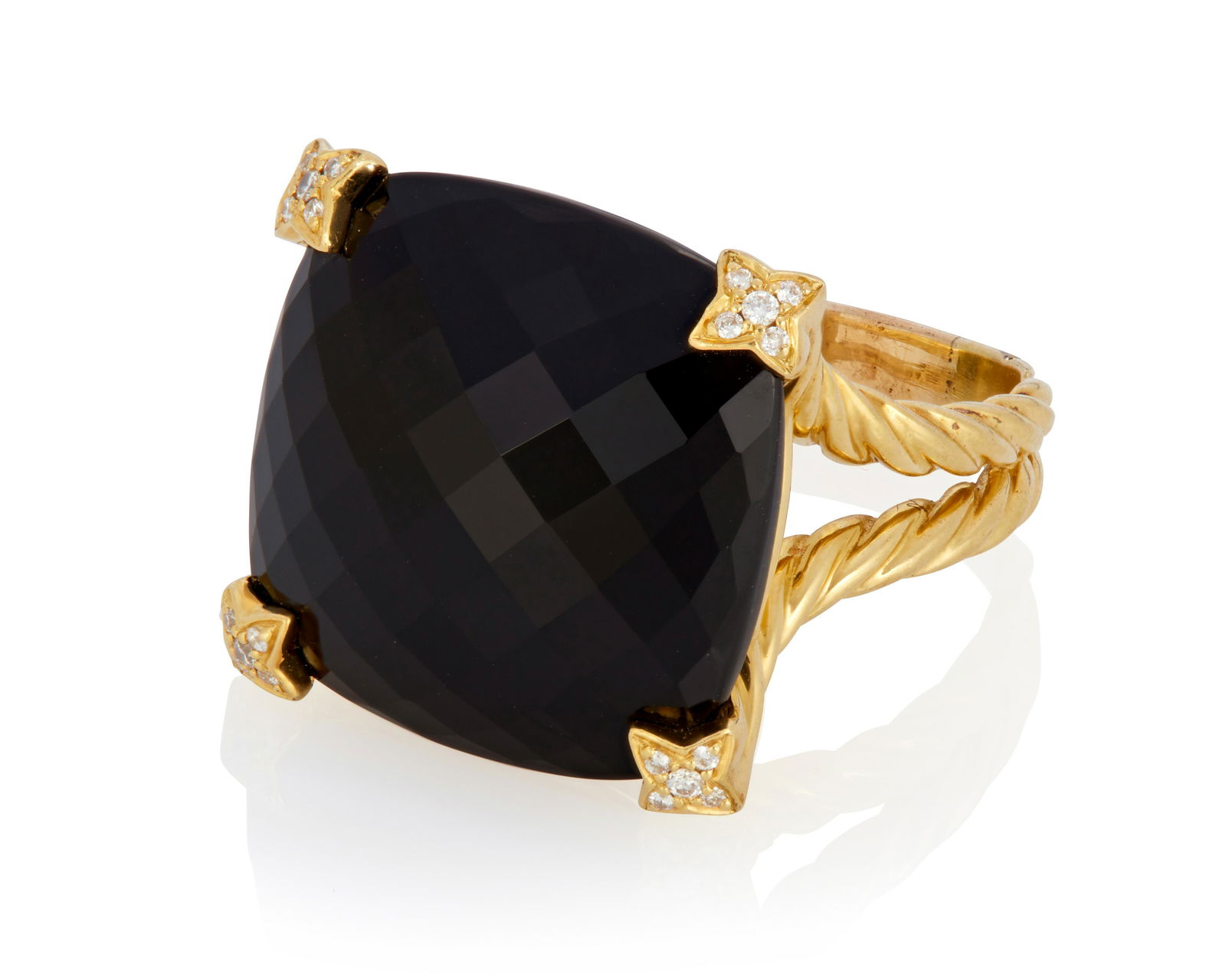 A David Yurman onyx and diamond ring (1 of 2)