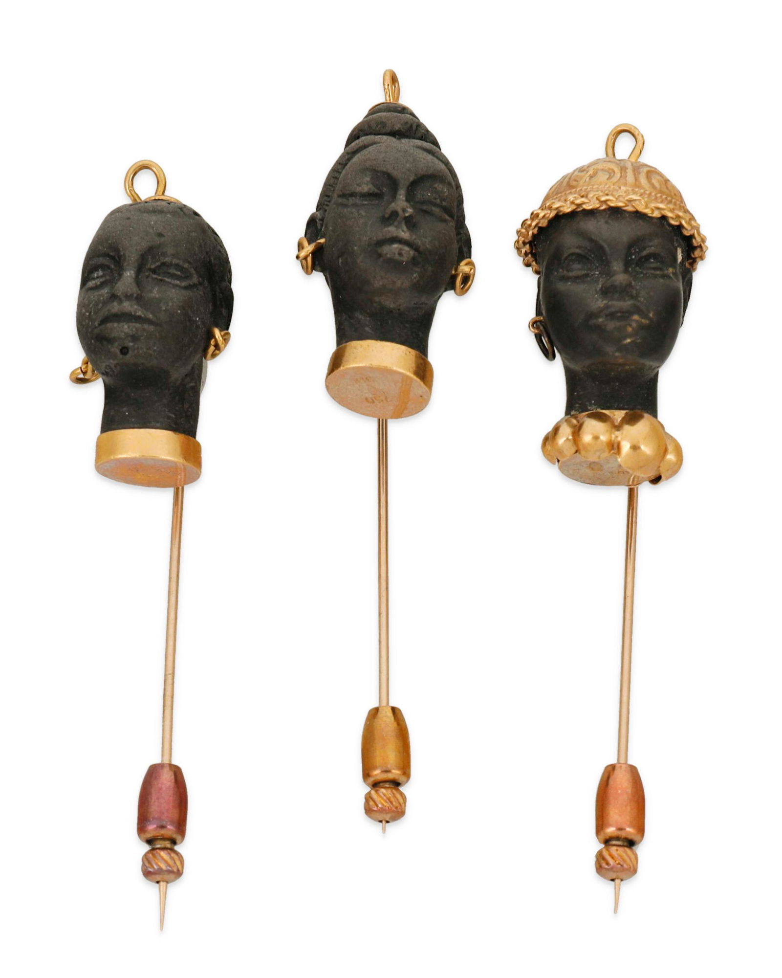 Three blackamoor stick pins (1 of 1)