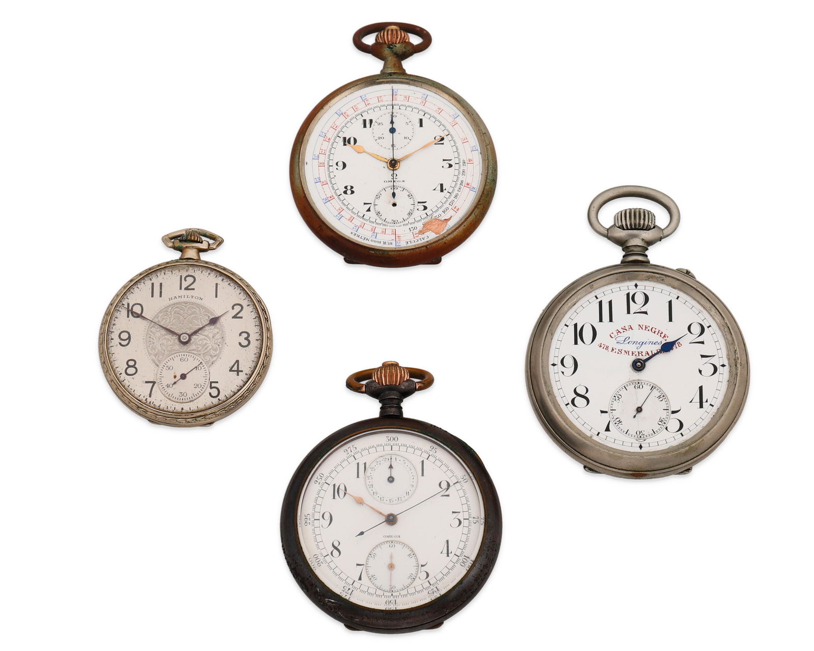 Four metal pocket watches (1 of 2)