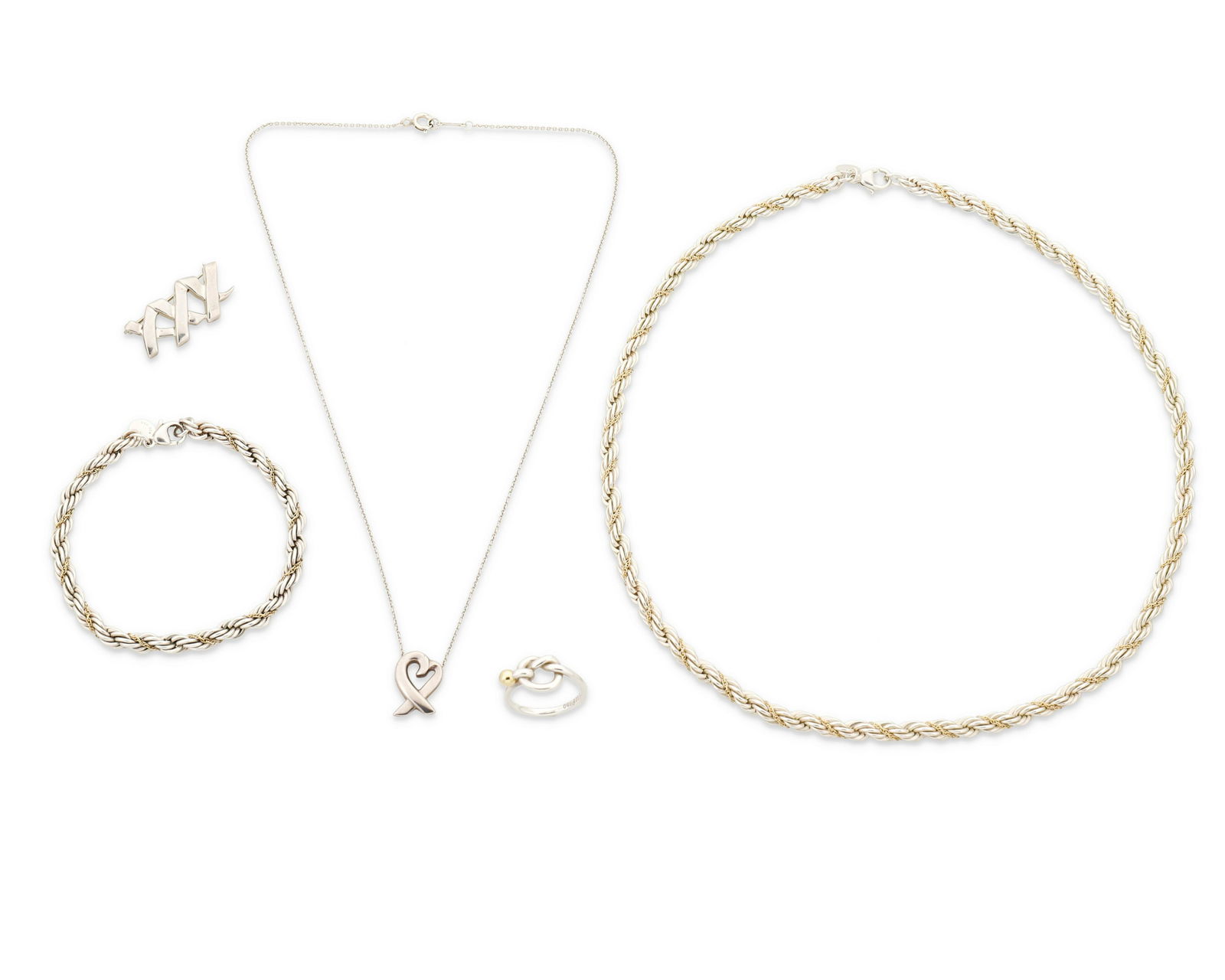 A group of Tiffany & Co. silver jewelry (1 of 1)