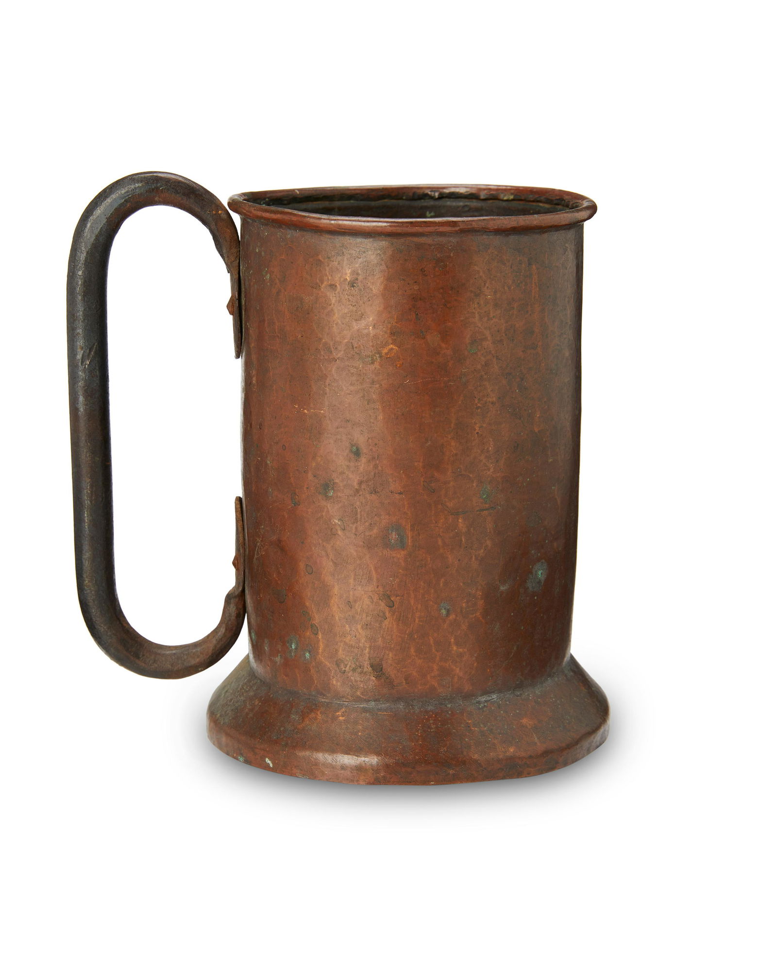 A Stickley Brothers hammered copper tankard no. 45 (1 of 3)