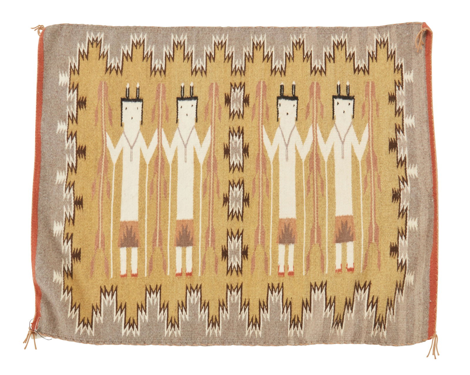 A Navajo Burntwater Yei textile (1 of 3)