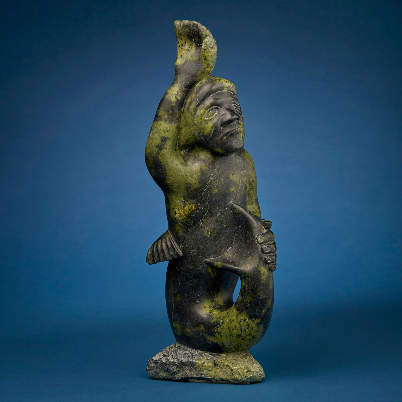 Aqjangajuk Shaa (1937-2019, Inuit; Cape Dorset/Kinngait), Carved sea spirit figure (1 of 5)