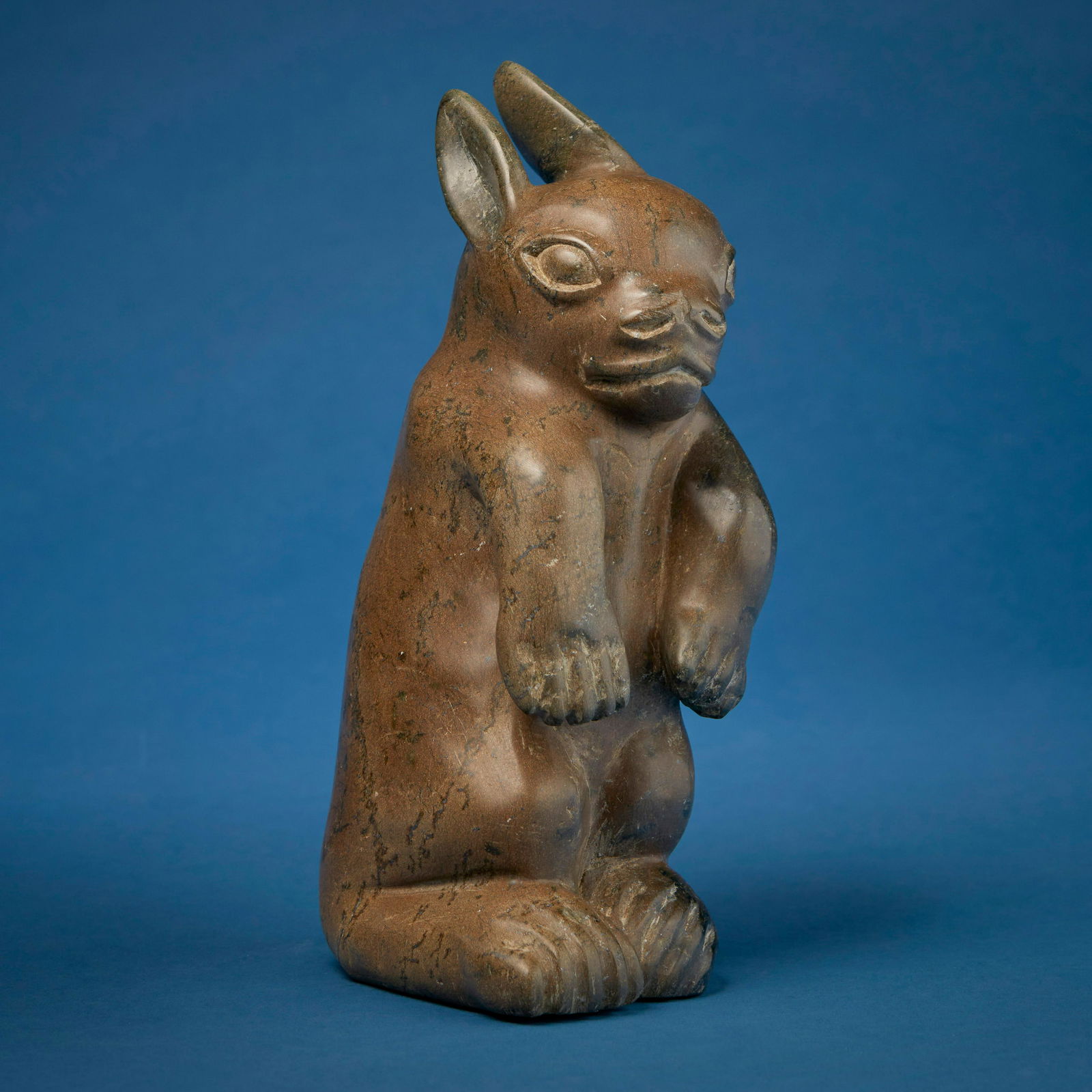 Shorty Killiktee (1949-1993), Inuit; Cape Dorset/Kinngait), Carved hare figure, 1984 (1 of 6)