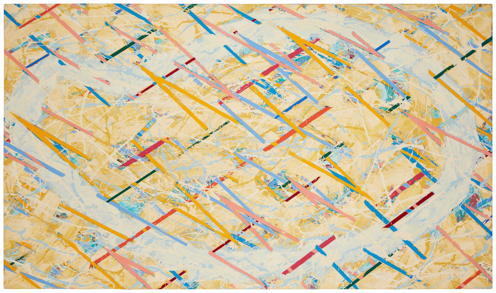 Don Eldon Sorensen (1927-1994), Untitled, 1984, Mixed media on canvas, 57.125" H x 96" W (1 of 4)