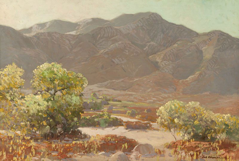 Jack Wilkinson Smith (1873-1949): Tranquility, Foothill Landscape, signed lower right: Jack Wilkinson Smith, signed again and titled on the stretcher, oil on canvas, 20'' x 30.25'', est:$15,000/20,000