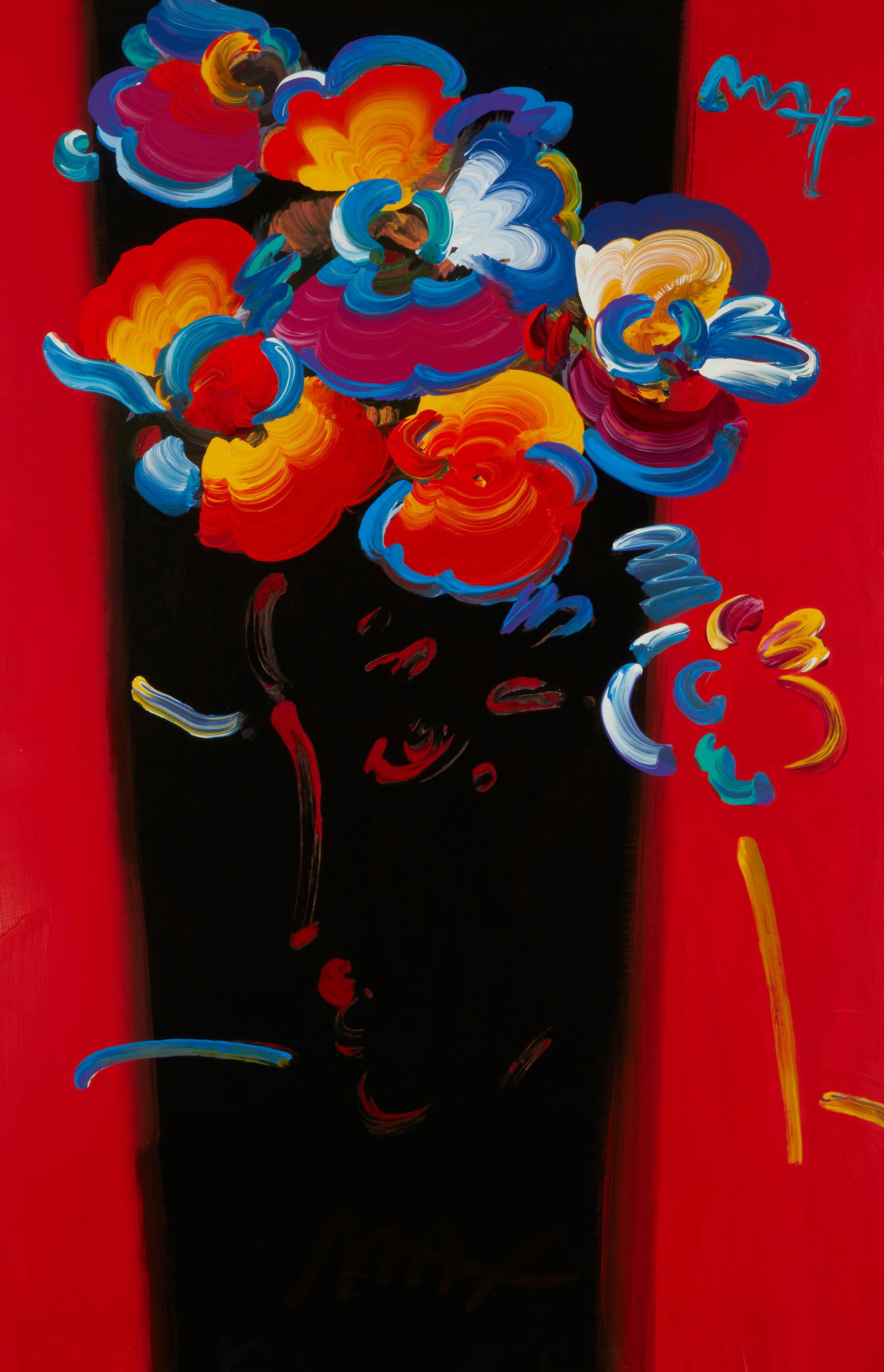 Peter Max (b. 1937), "Roseville Profile," 2005, Mixed media with acrylic and lithography in colors (1 of 6)