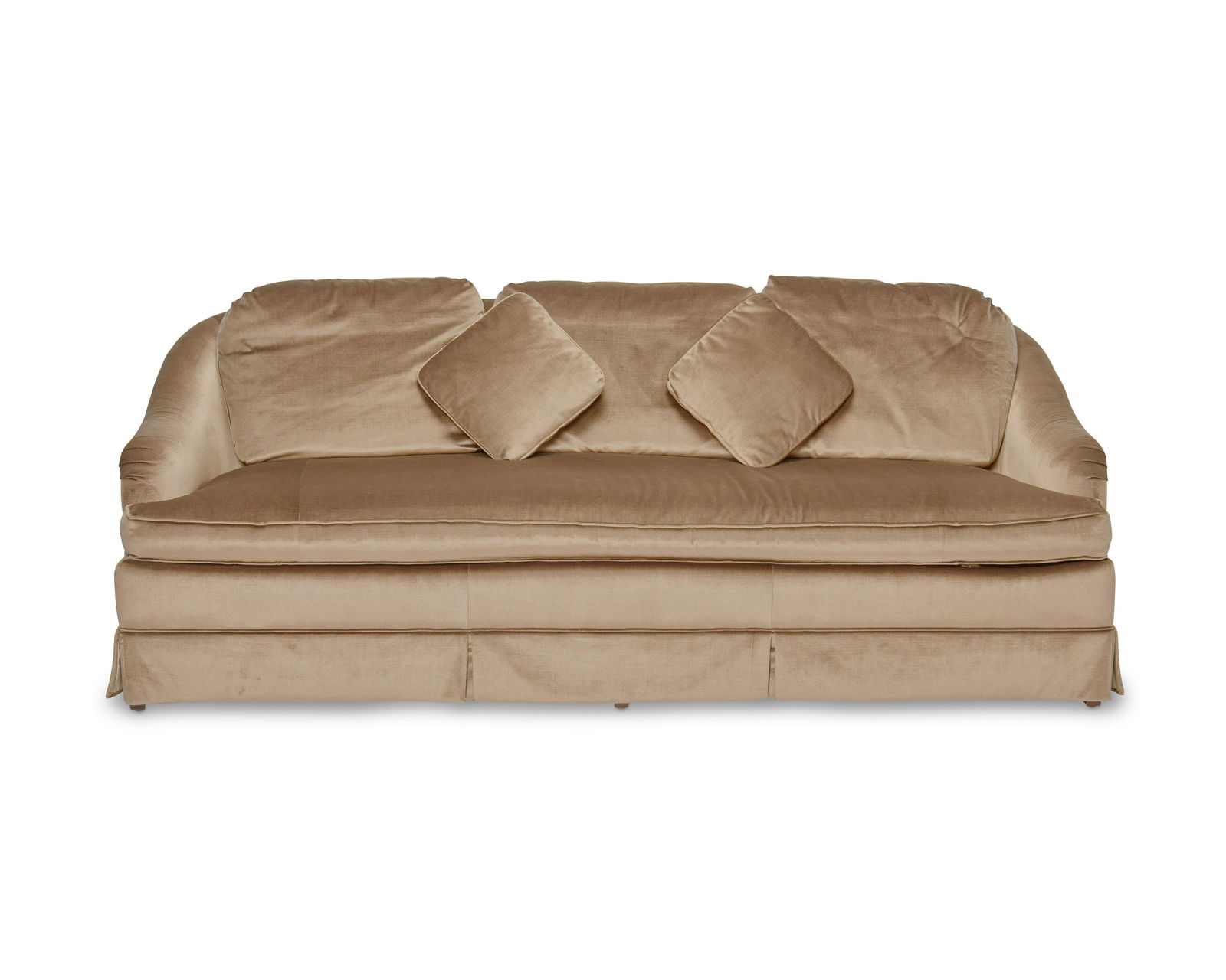 A Baker Furniture velvet sofa (1 of 3)